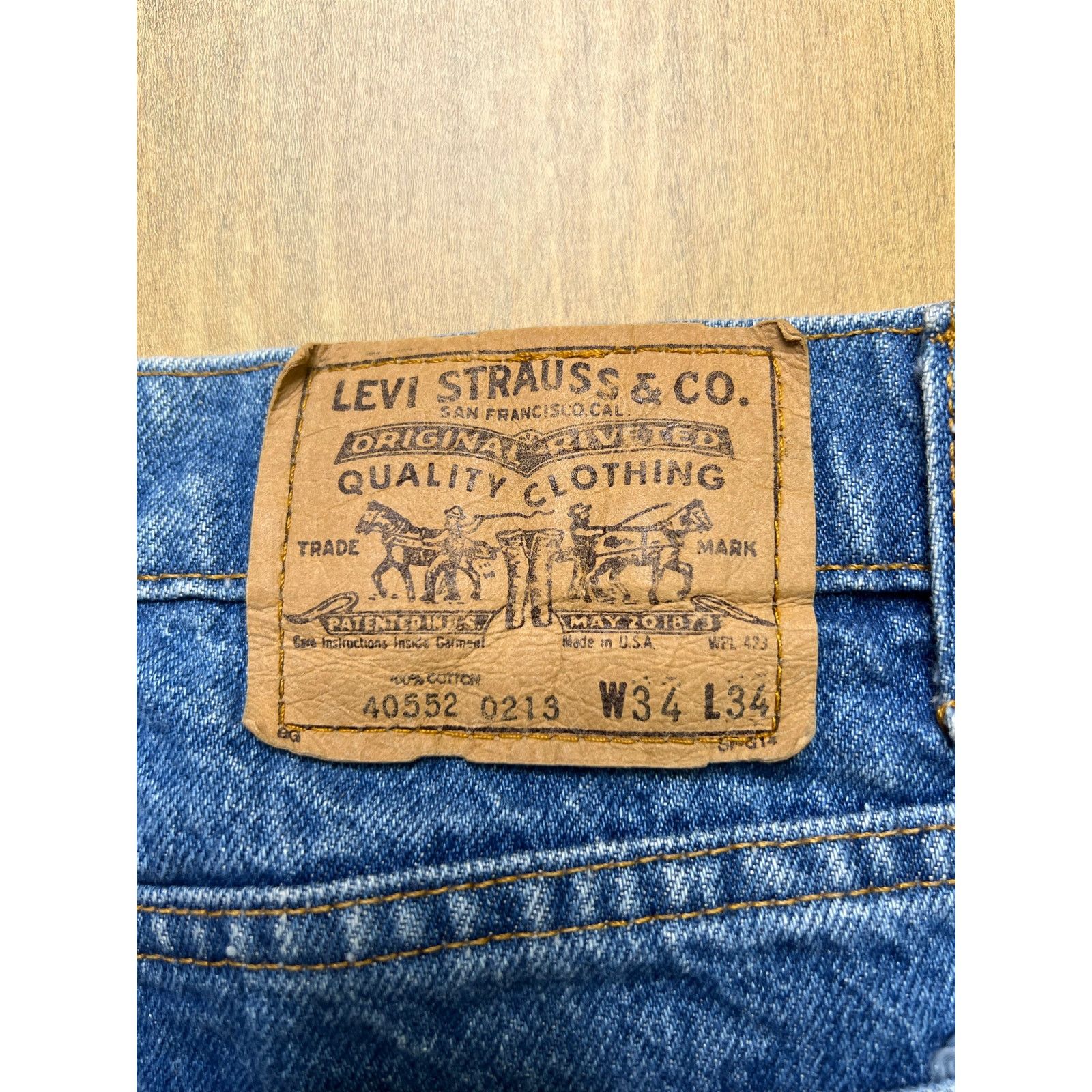 Levi's Vintage Levi’s 40552 Jeans W34 L34 USA Talon 42 Zipper 1980s Size US 34 / EU 50 - 11 Thumbnail