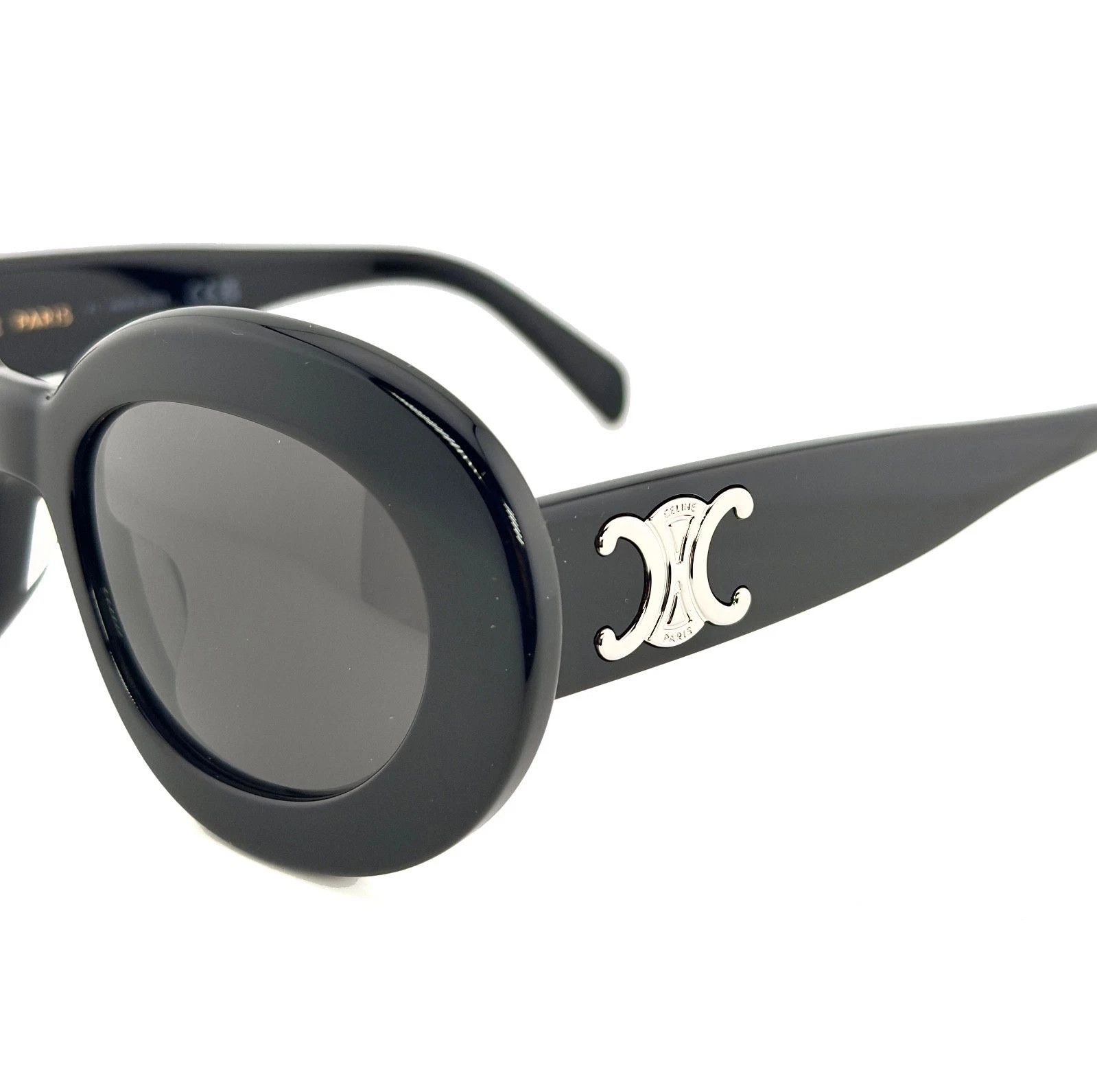 Celine CELINE CL40312U 40312 TRIOMPHE Paris Black Sunglass 01A Size ONE SIZE - 6 Thumbnail