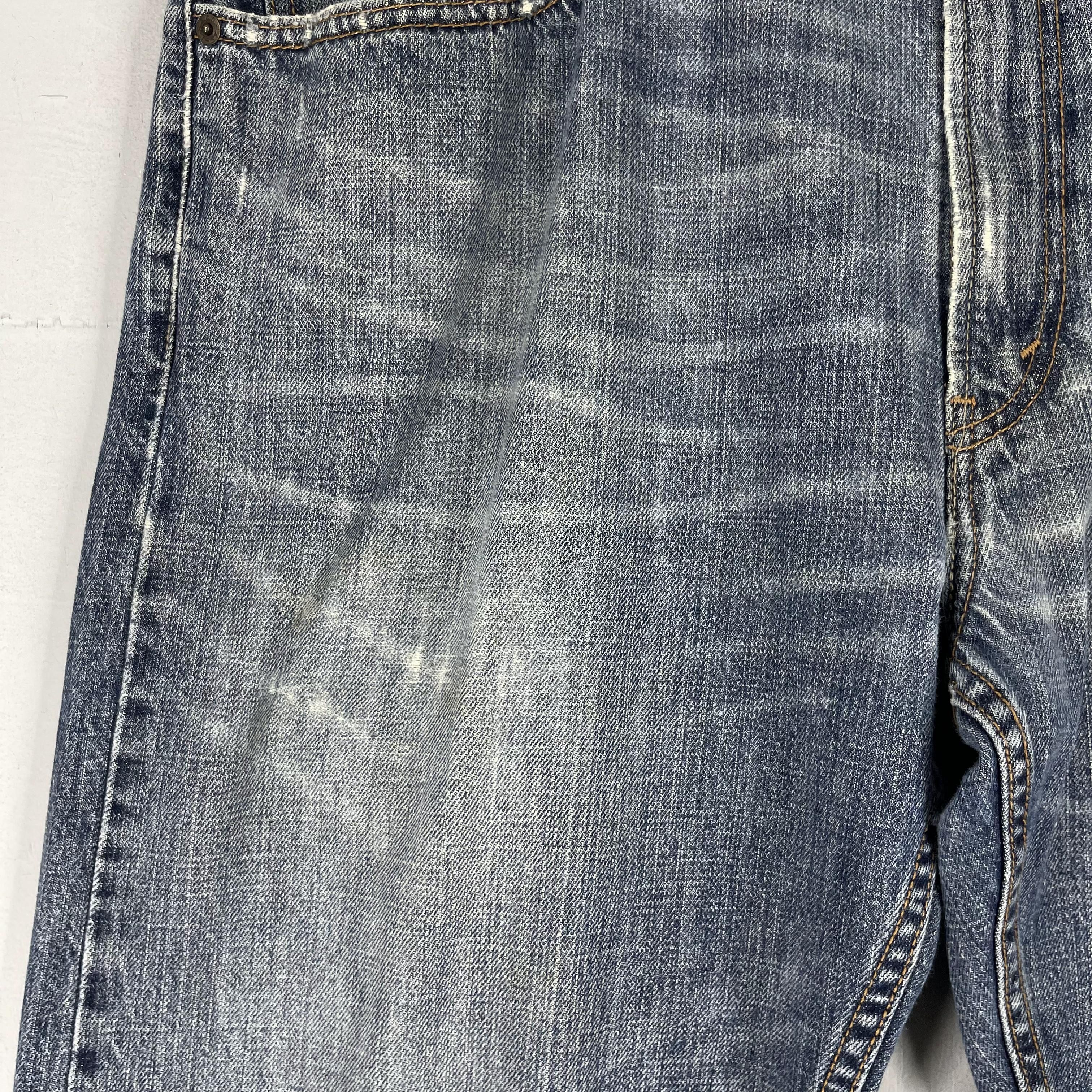 Levi's Size 37 Vintage Levis 559 Distressed Medium Wash Jeans Size US 37 - 3 Thumbnail