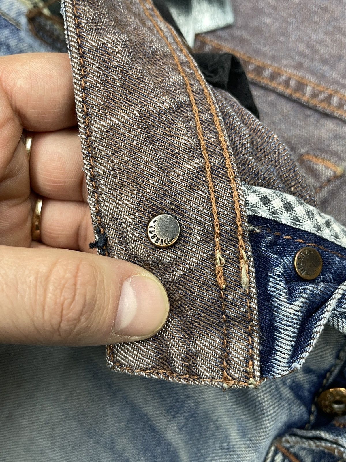 Diesel Diesel IAKOP Ripped Denim Jeans Blue Made in Italy Size US 30 / EU 46 - 16 Thumbnail
