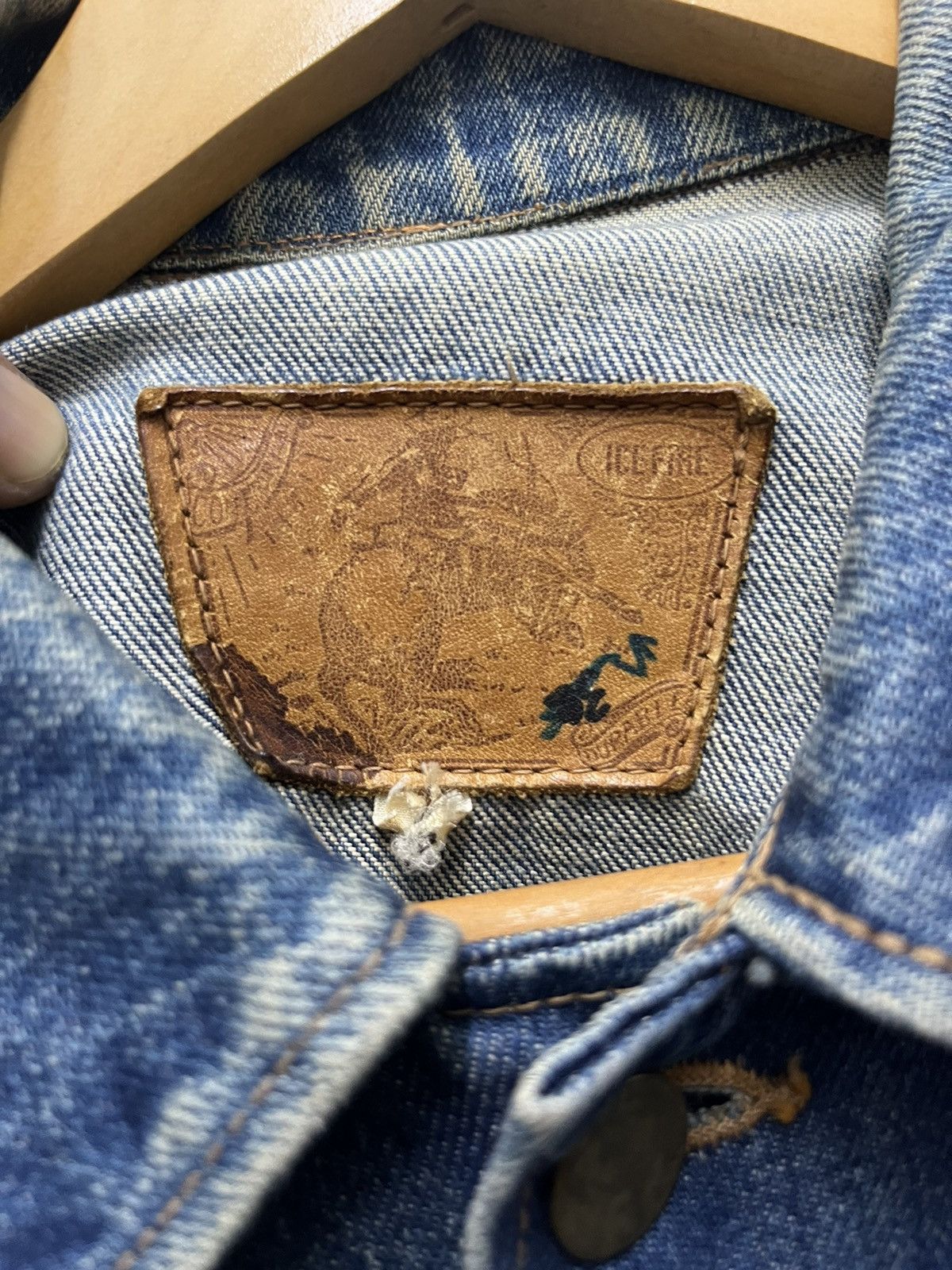 Japanese Brand Vintage 80s 90s Rugged IceFire Japan Trucker Denim Jacket S Size US S / EU 44-46 / 1 - 5 Thumbnail