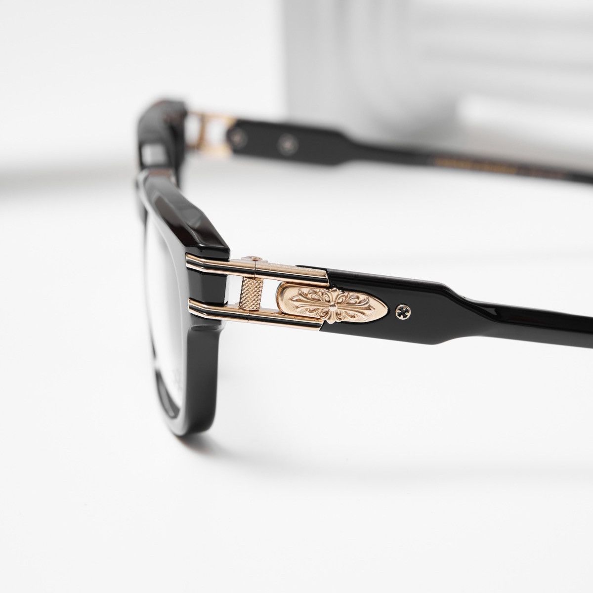 Chrome Hearts CHROME HEARTS BULGE BLACK GOLD PLATED GLASSES Size ONE SIZE - 3 Thumbnail