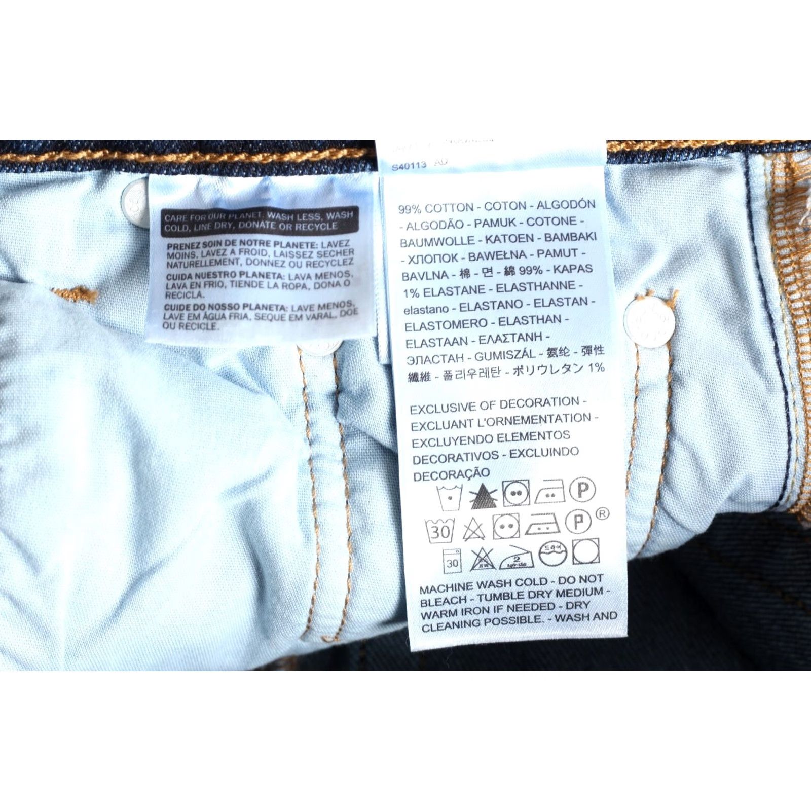 Levi's VINTAGE LEVI’S 501 PREMIUM Big E Jeans Women W25 L30 Stretch Regular Straight Size 42" / US 20 - 7 Thumbnail