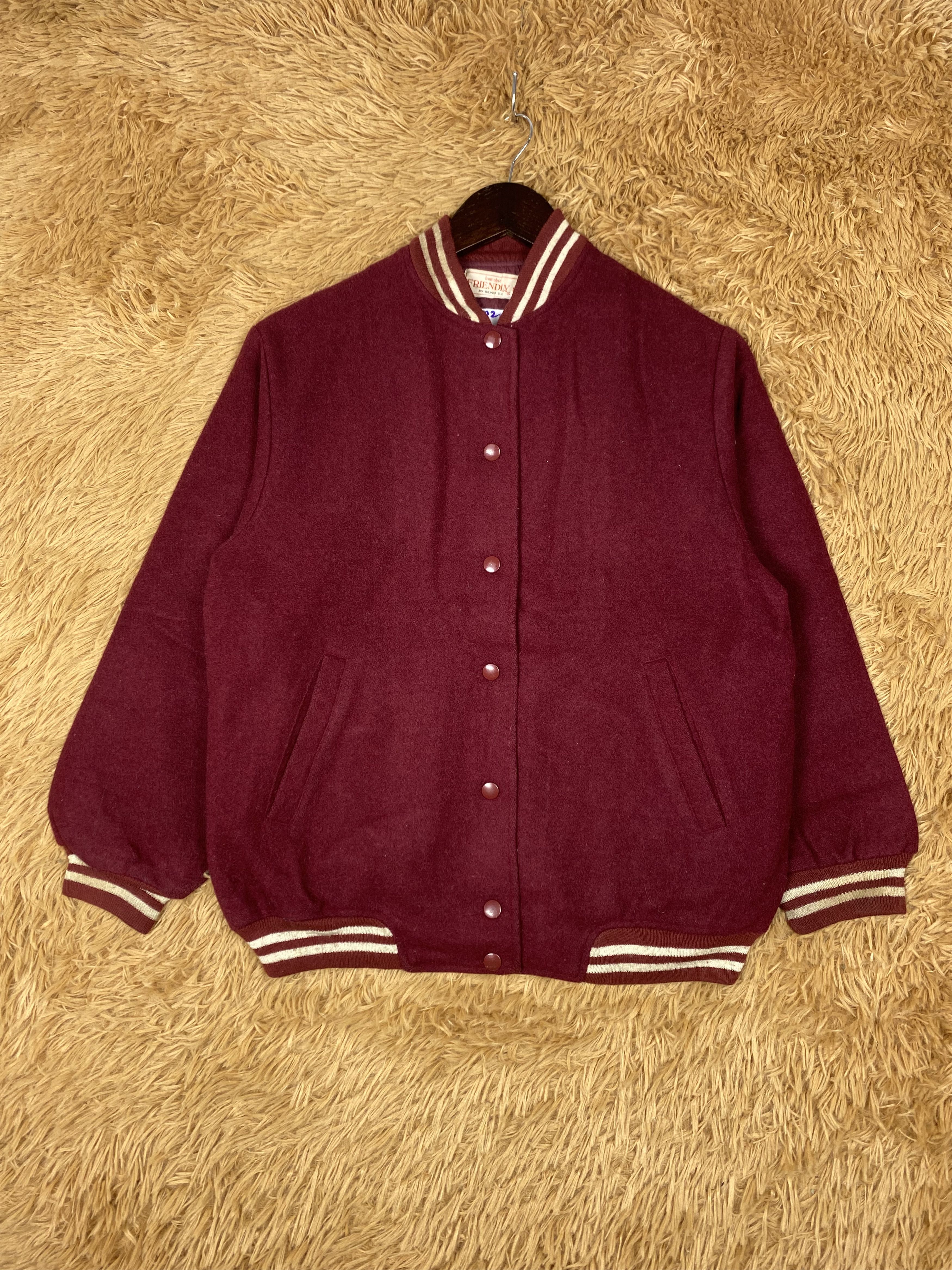 MLB Vintage Bon Chic Silver Ox Varsity Jacket DJ0382 Size US S / EU 44-46 / 1 - 1 Thumbnail