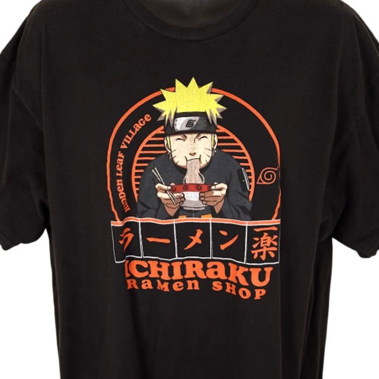 Vintage Naruto Shippuden Ramen T Shirt Mens 2XL Black Japanese Manga Ichiraku Shirt Size US XXL / EU 58 / 5 - 2 Thumbnail