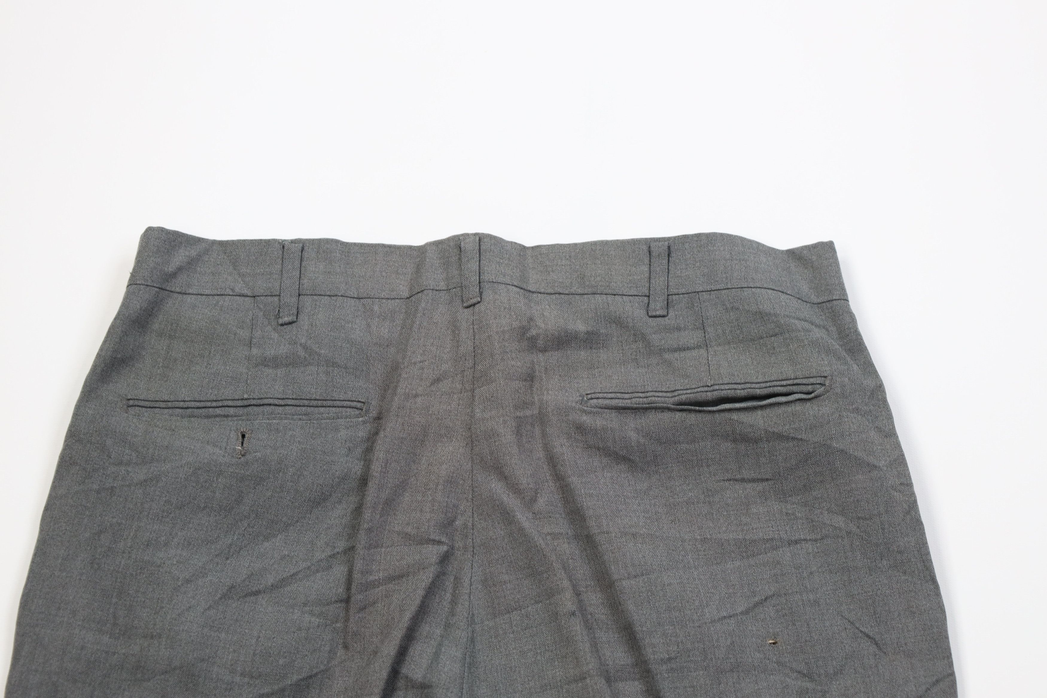 Vintage Vintage 60s 70s Streetwear Wool Knit Chino Pants Gray USA Size US 32 / EU 48 - 10 Thumbnail