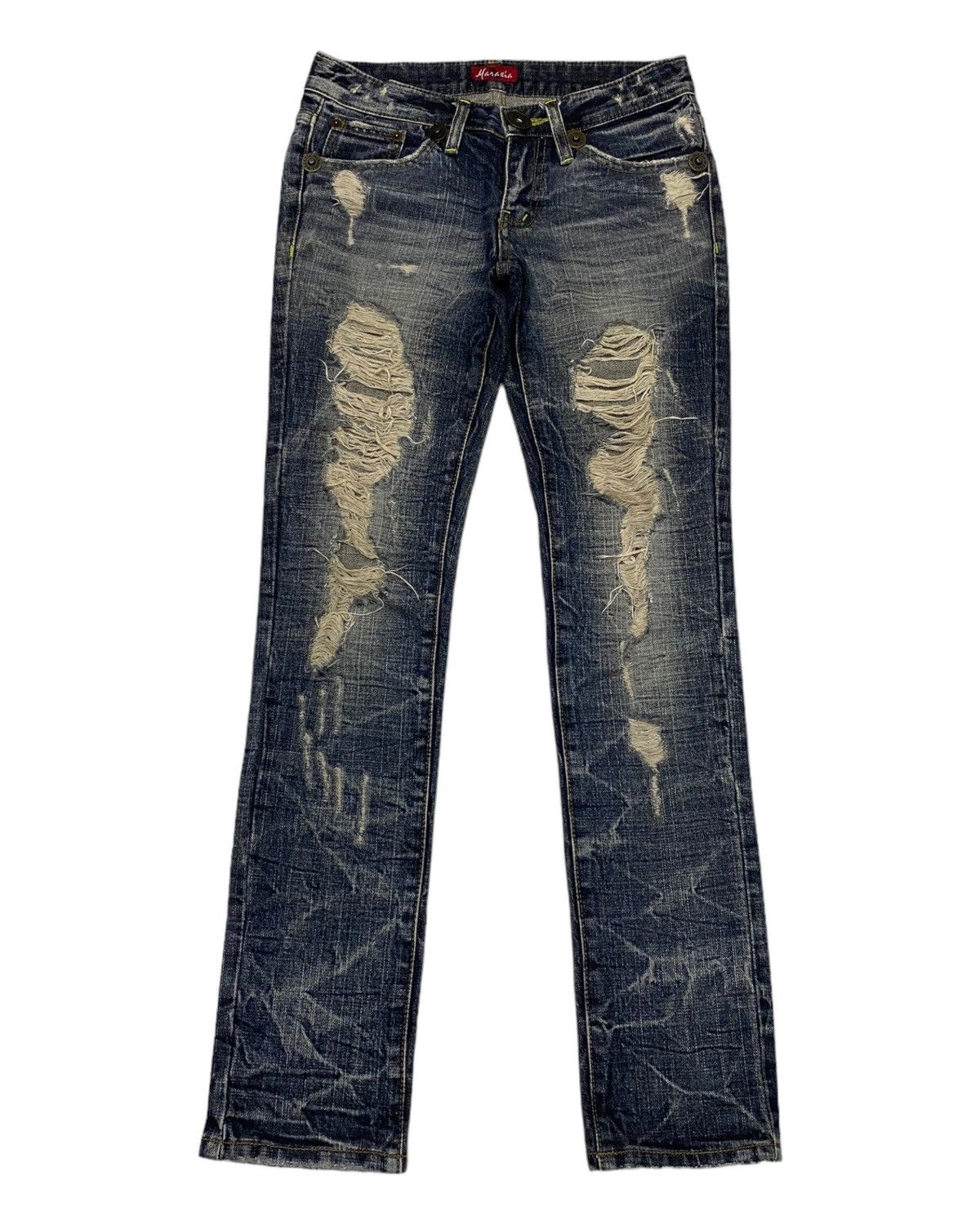 Hysteric Glamour × Japanese Brand 🔥RARE RIPS MARAXIA DISTRESSED DENIM JEANS Size 27" / US 4 / IT 40 - 1 Thumbnail