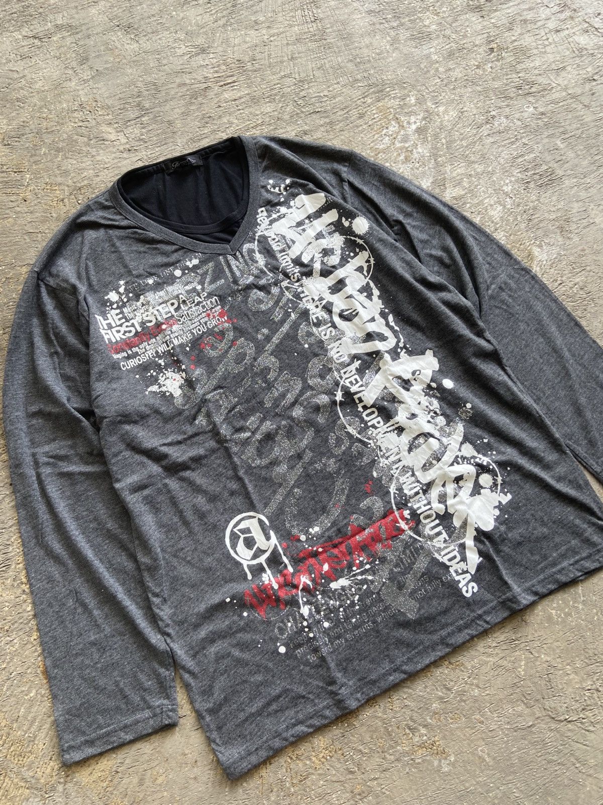 Hysteric Glamour 2000s Time Step - Poem Long Sleeve T-Shirt Size US XL / EU 56 / 4 - 2 Thumbnail