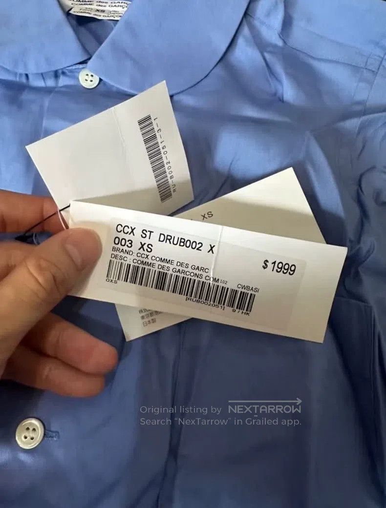Comme des Garcons Comme des Garcons Black and blue women's shirt Size XS / US 0-2 / IT 36-38 - 3 Thumbnail