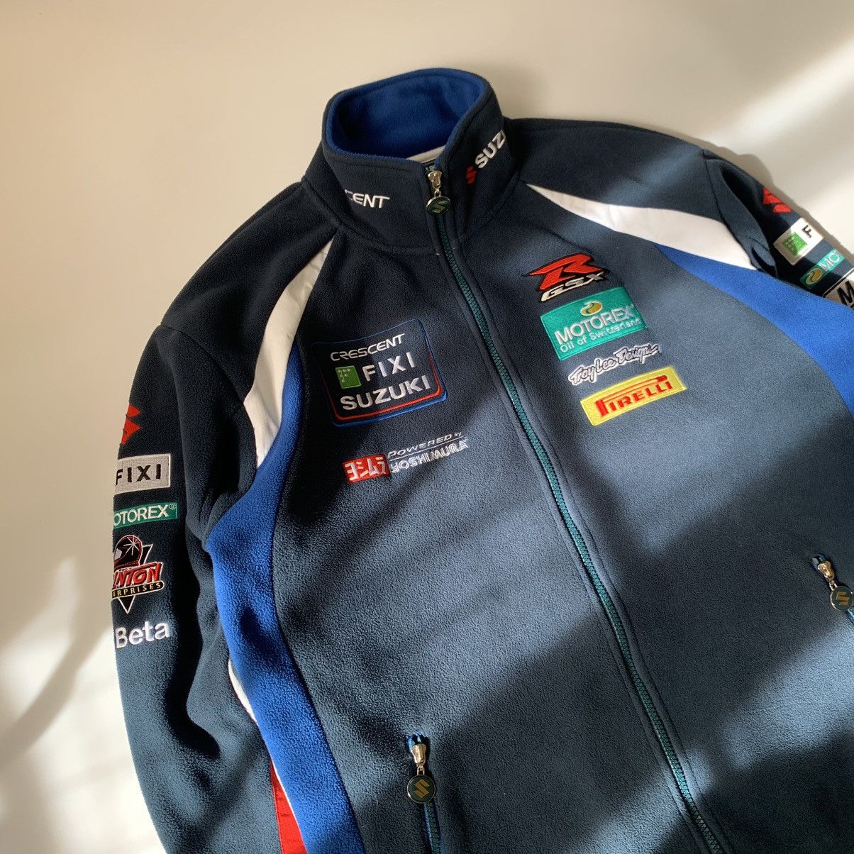 Vintage Vintage Racing Fleeced Jacket Suzuki Size US M / EU 48-50 / 2 - 3 Thumbnail