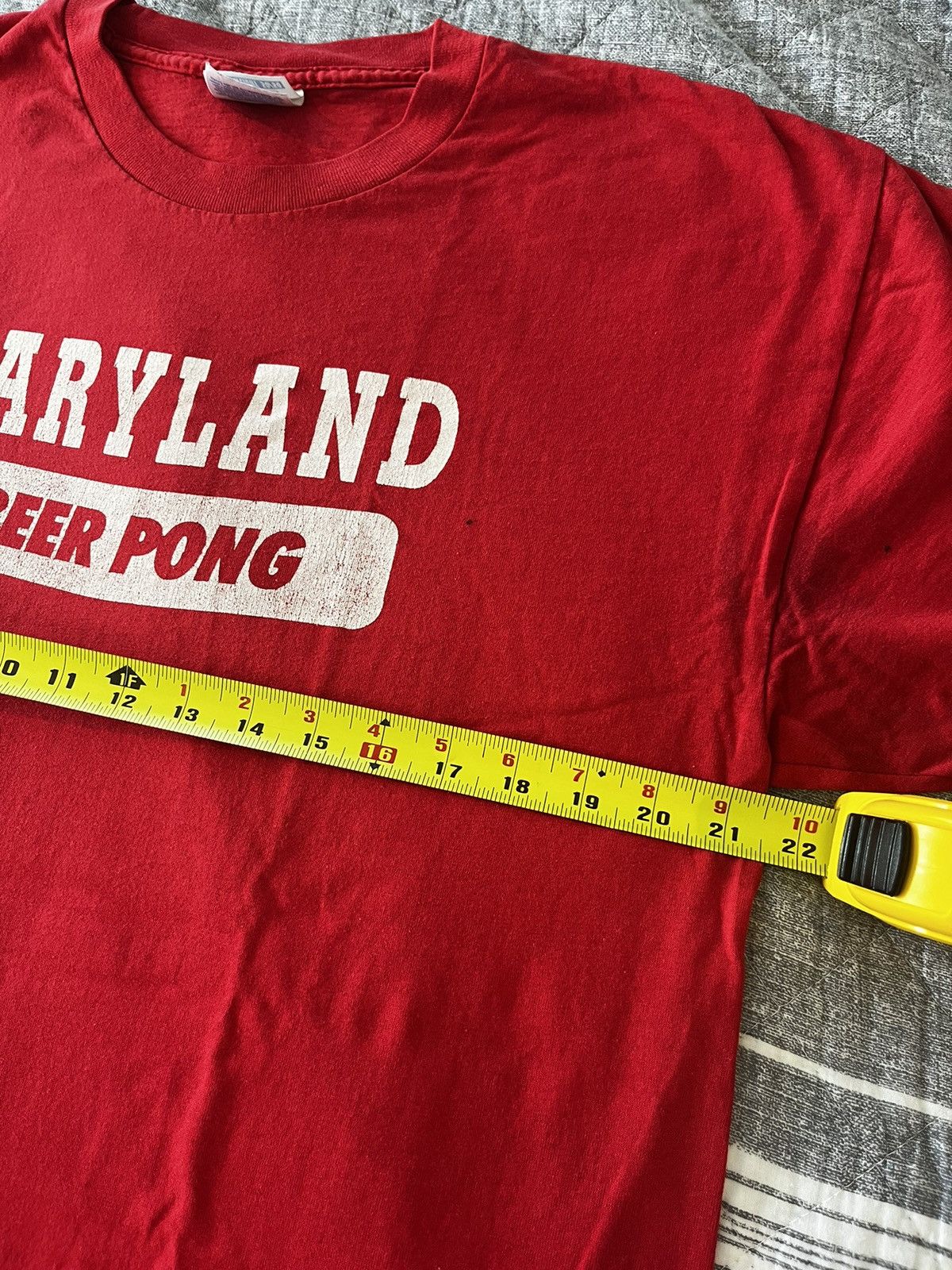 Vintage Maryland Beer Pong Red Tee Large Size US L / EU 52-54 / 3 - 5 Thumbnail