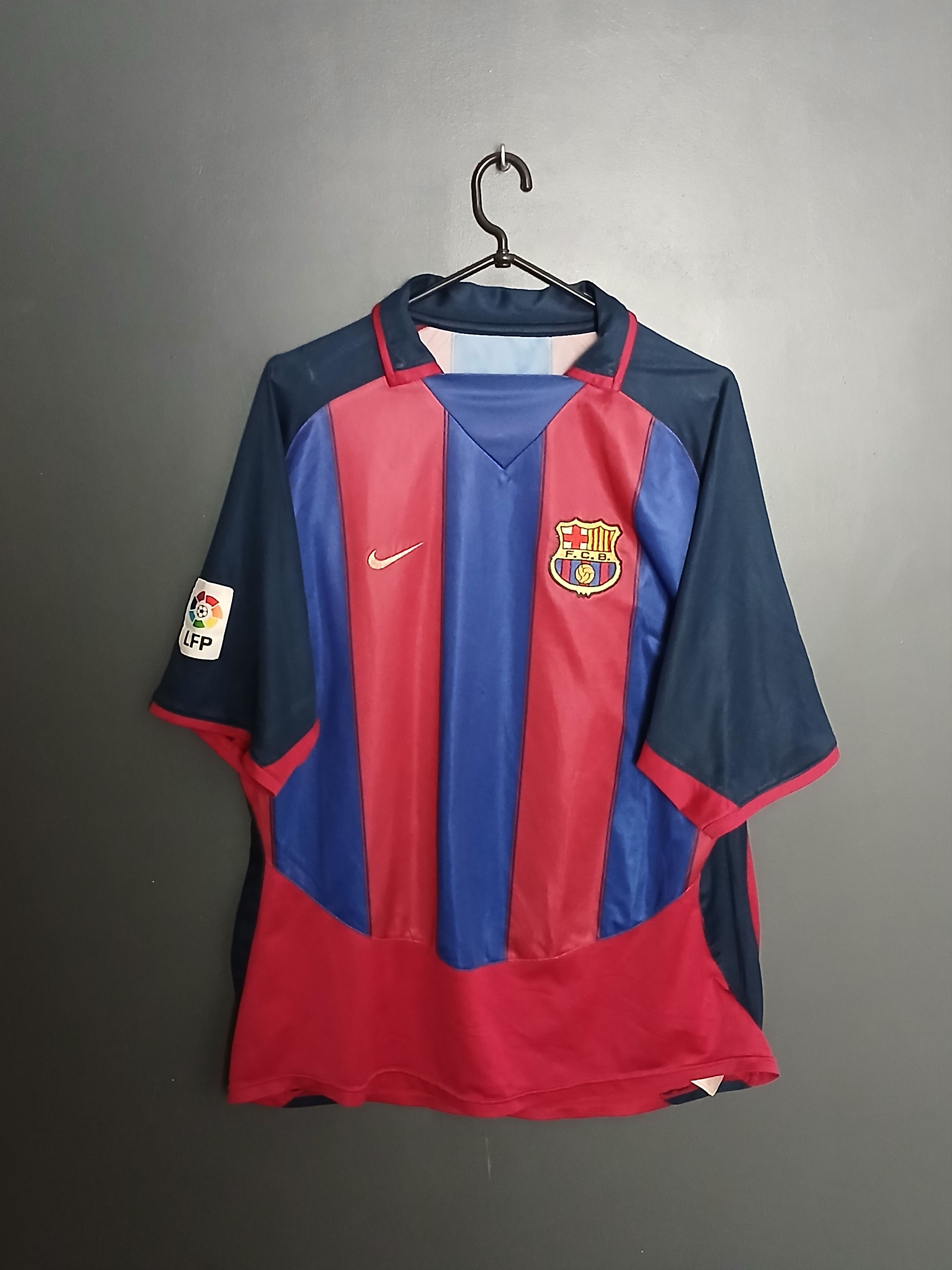Other Barcelona 2003/2004 Home Football Jersey T-Shirt Size US XXL / EU 58 / 5 - 1 Thumbnail