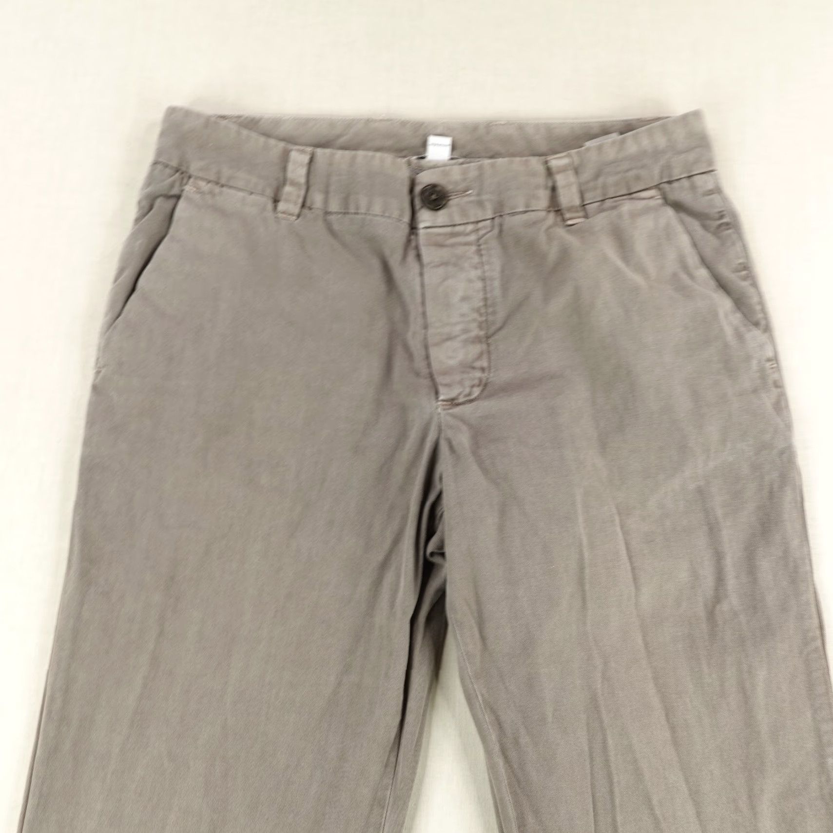James Perse VINTAGE James Perse Pants Mens 28 Taupe Cashmere Twill Button Fly Baggy Straight Casual Chino 2000s Mens Size US 30 / EU 46 - 2 Thumbnail