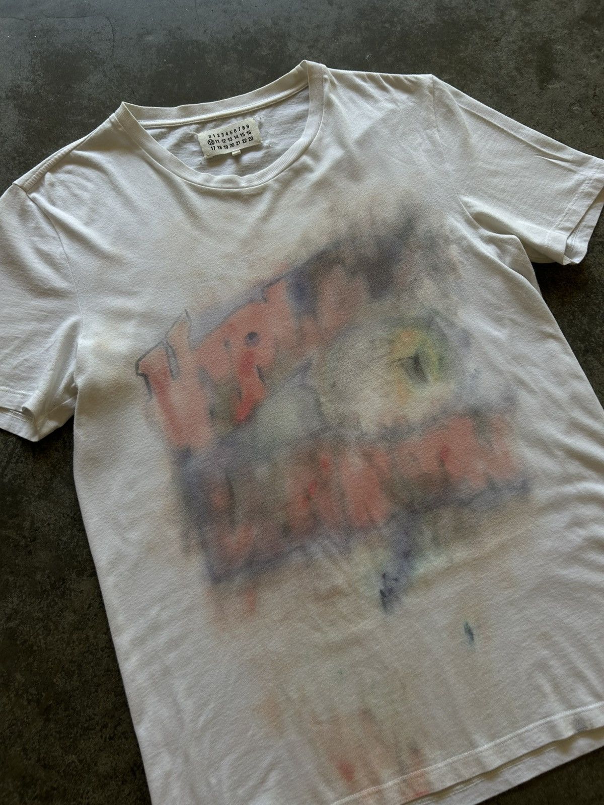 Maison Margiela Artisanal Faded Eagle Graffiti Tee Size US S / EU 44-46 / 1 - 2 Thumbnail
