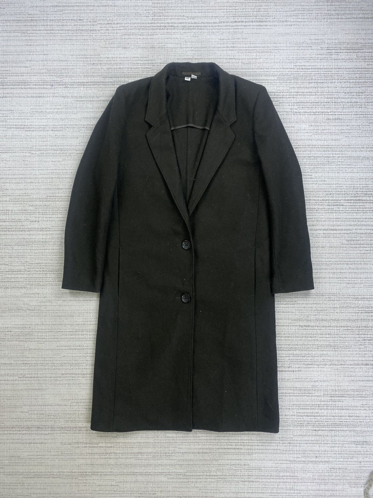 Undercover × Uniqlo Vintage Uniqlo X Undercover Wool Trench Coat Jacket Size US S / EU 44-46 / 1 - 1 Thumbnail