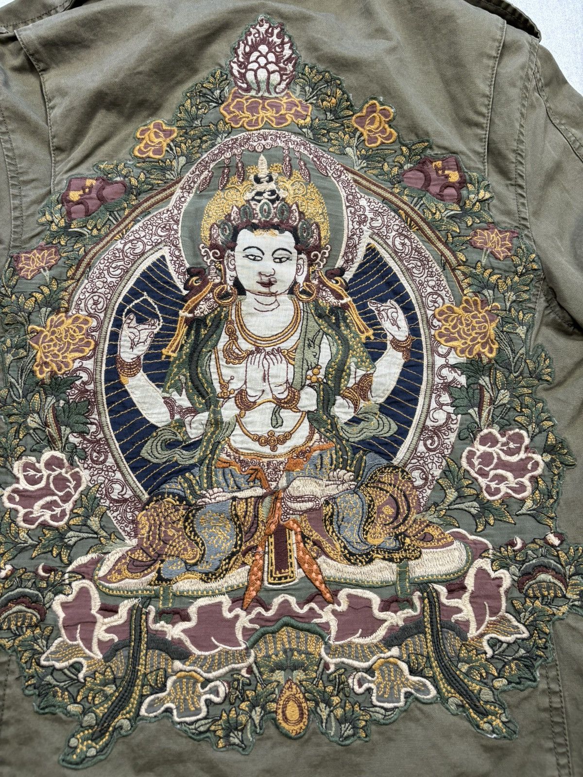 Vintage Vintage Royal Buddha Military Embroidered Jacket U.S Army Size US S / EU 44-46 / 1 - 4 Thumbnail