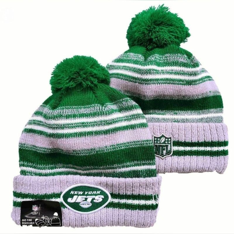 Other NWT New York Jets Sports Knit Pom Beanie‎ Fleece Lined OS Size ONE SIZE - 1 Thumbnail