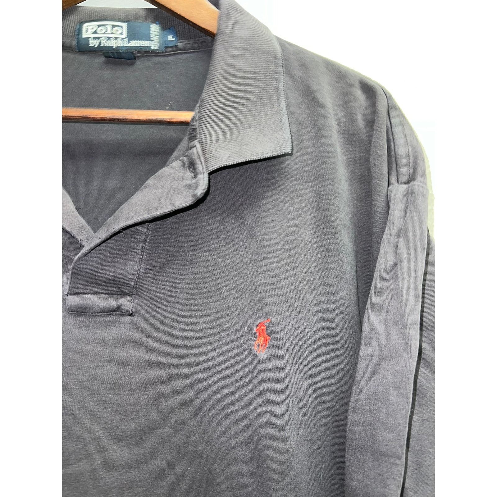 Other Vintage Polo By Ralph Lauren Black Polo Shirt 100% Cotton Size US L / EU 52-54 / 3 - 3 Thumbnail