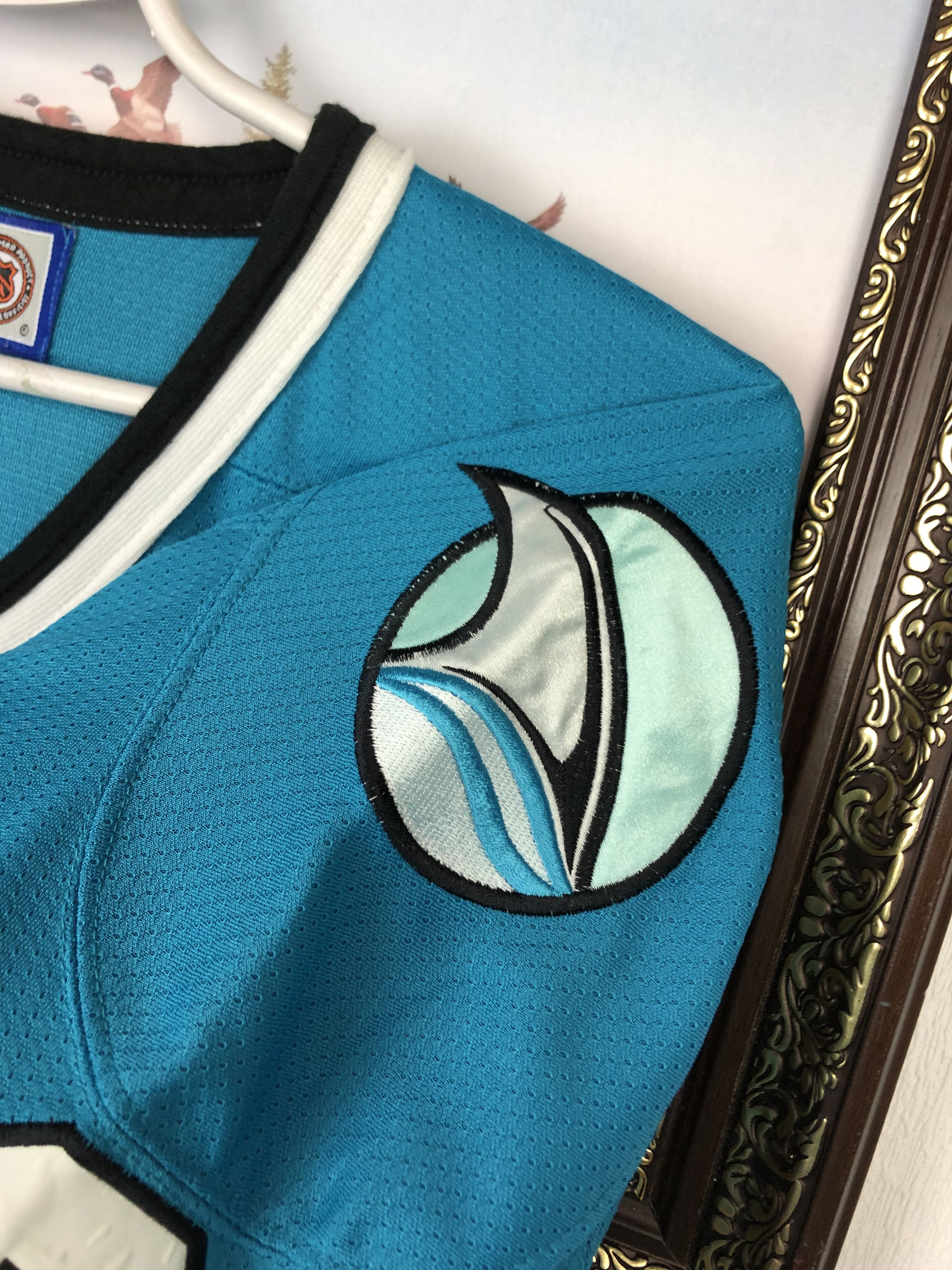 Starter × Vintage Vintage 90's Starter San Jose Sharks Hockey Jersey #2 Shirt Size US XL / EU 56 / 4 - 4 Thumbnail