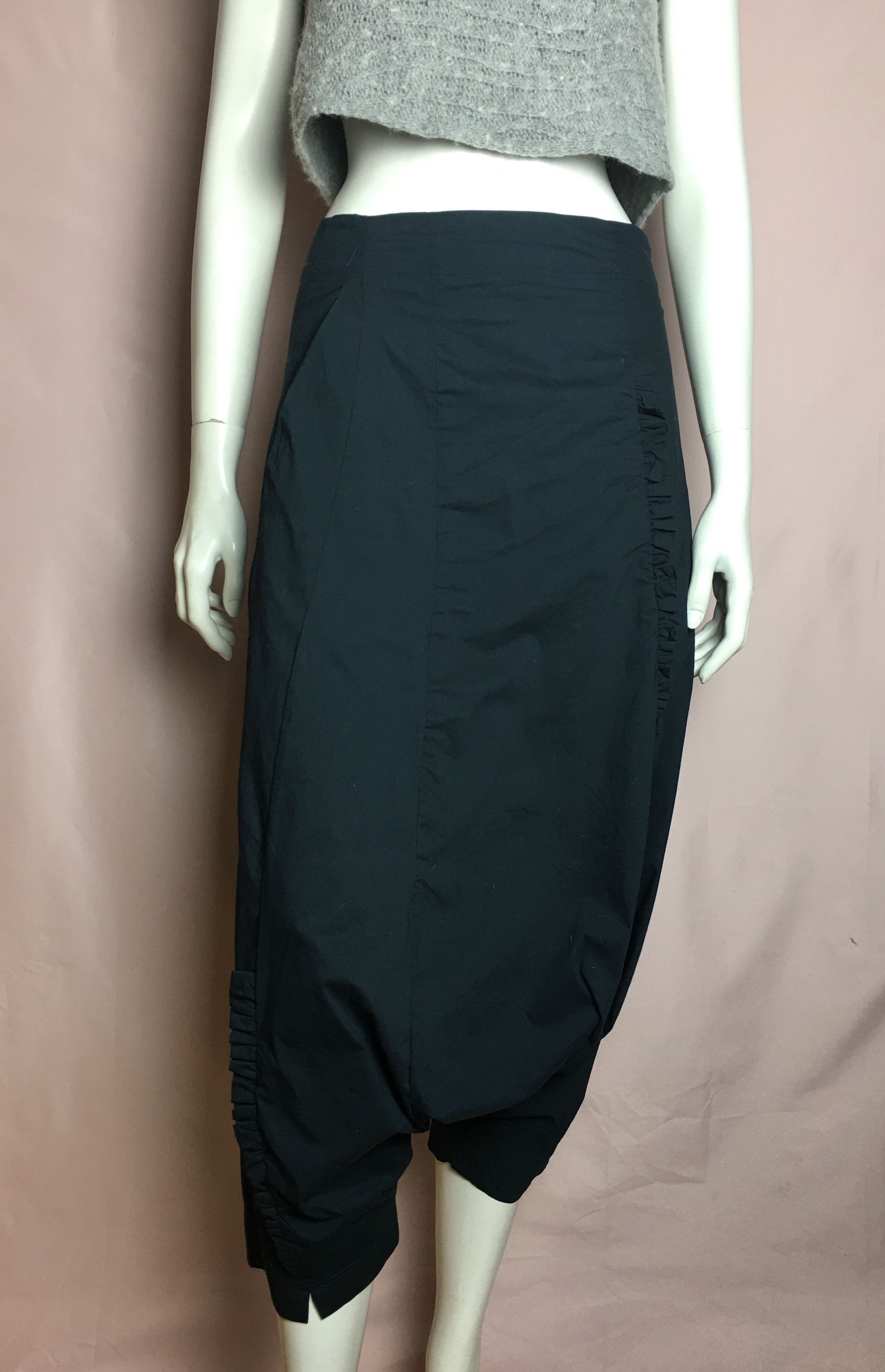 Rundholz Rundholz Black Label Drop Crotch Navy Avant-garde Pants Sz S Size 26" / US 2 / IT 38 - 1 Thumbnail