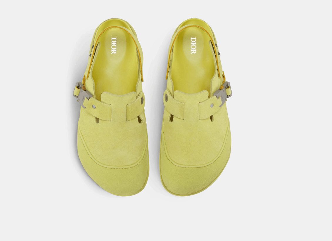 Birkenstock × Dior o1w1db10224 Dior By Birkenstock Tokio Mule in Pastel Yellow Size US 10 / EU 43 - 4 Thumbnail