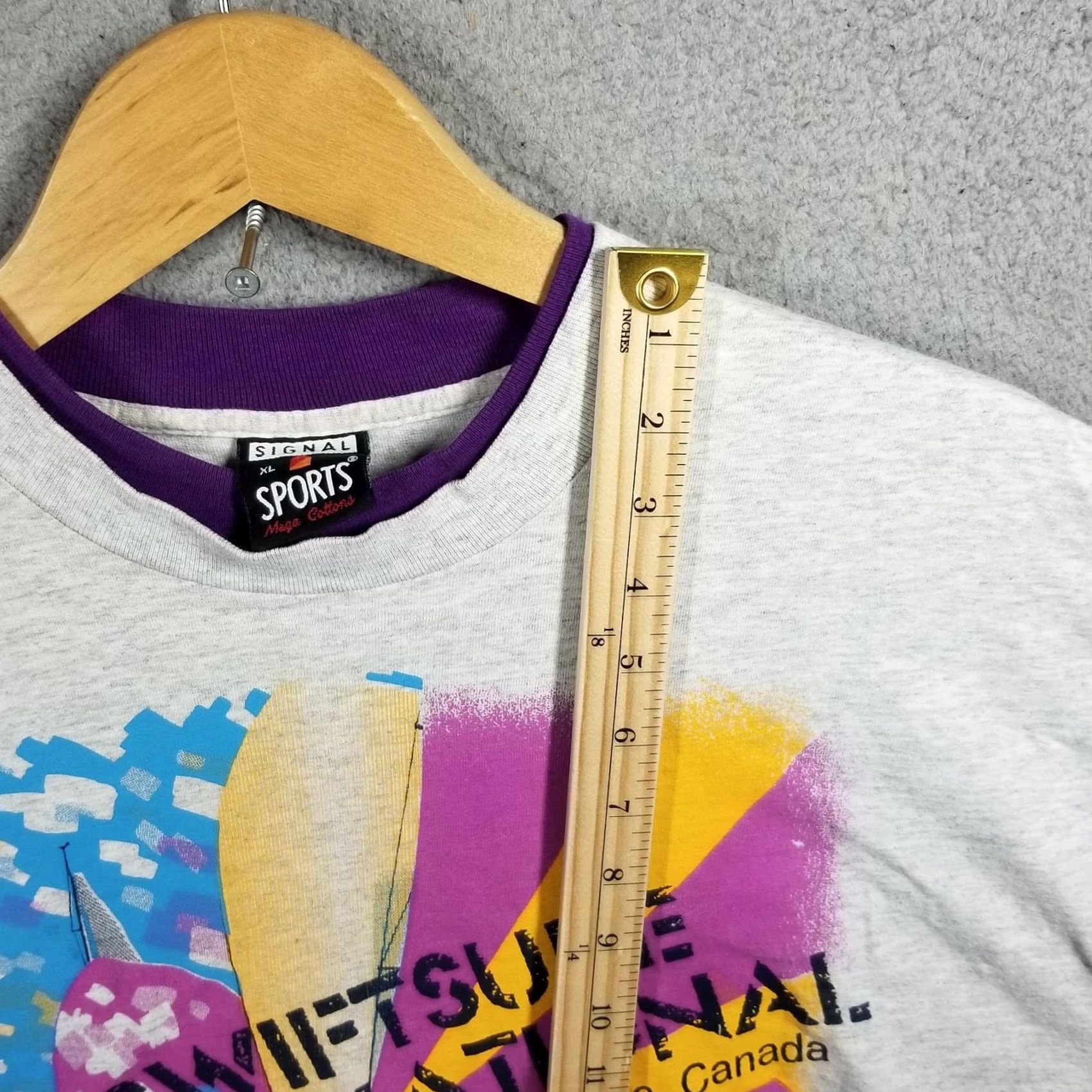 Vintage VINTAGE Signal Sports Shirt Men XL Gray 1994 Swiftsure Yacht Race Sailing Regatta Graphic Print Size US XL / EU 56 / 4 - 6 Thumbnail