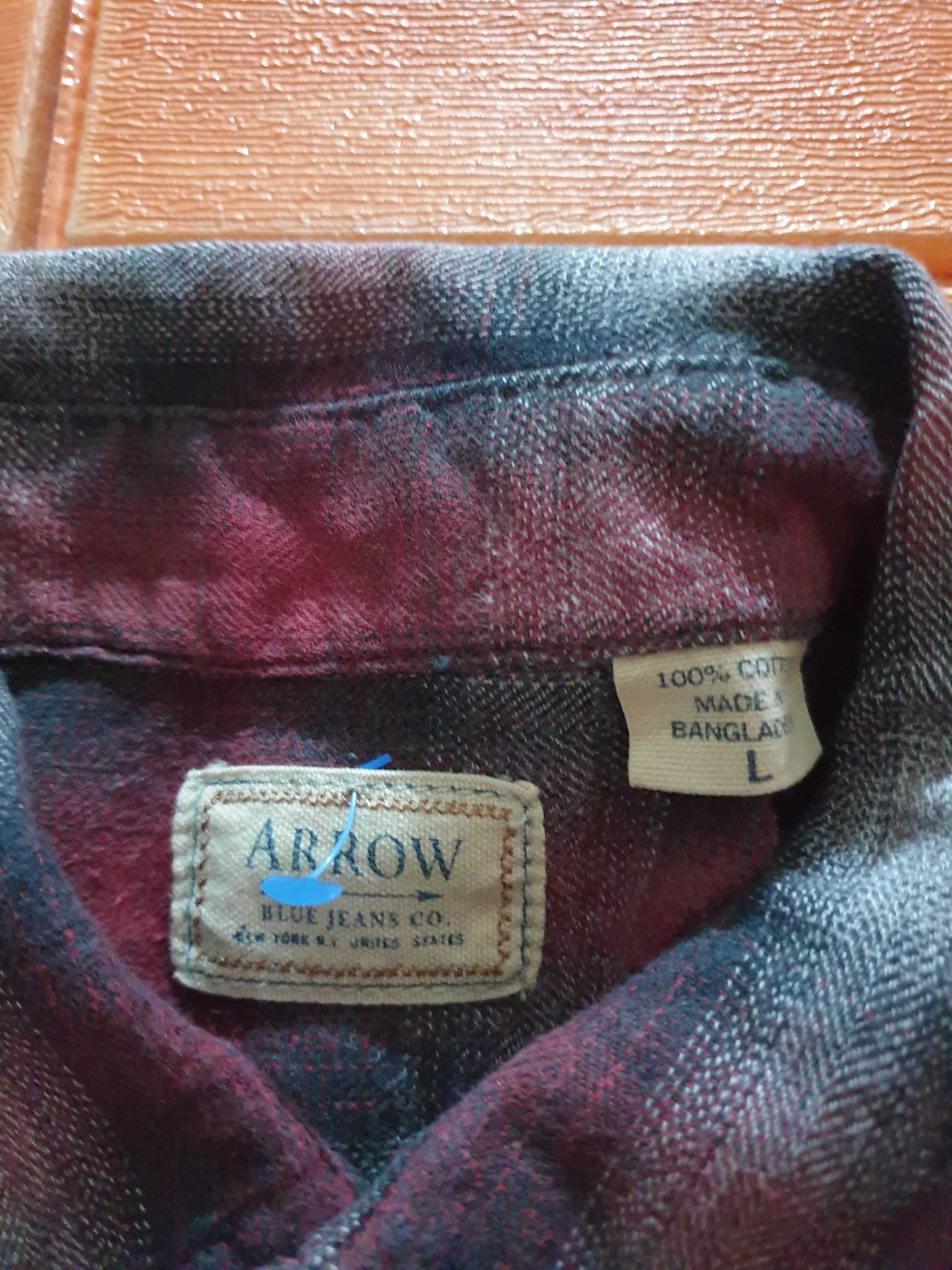 Arrow 💥Arrow checkered red flannel shirt Size US XL / EU 56 / 4 - 2 Thumbnail