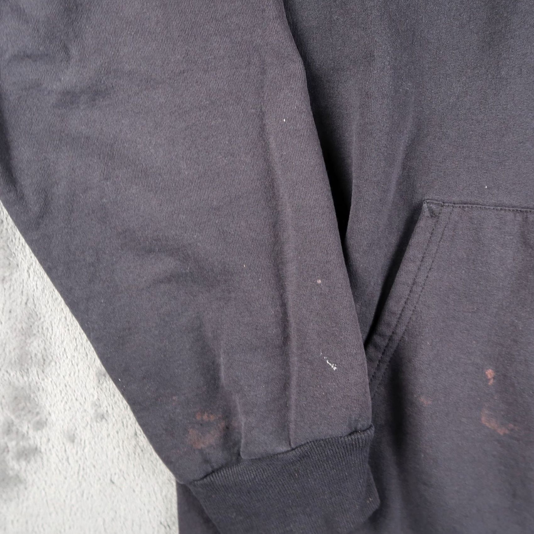 Vintage VINTAGE Japanese Temple Faded Black Full Zip Hoodie Sweatshirt Size L Large Mens Hoodie Size US L / EU 52-54 / 3 - 5 Thumbnail