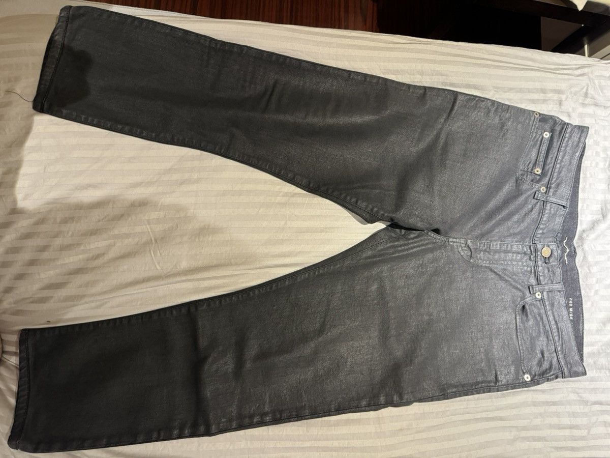 Saint Laurent Paris × Yves Saint Laurent Saint Laurent Waxed denim jeans 2014SS Size US 33 - 2 Thumbnail
