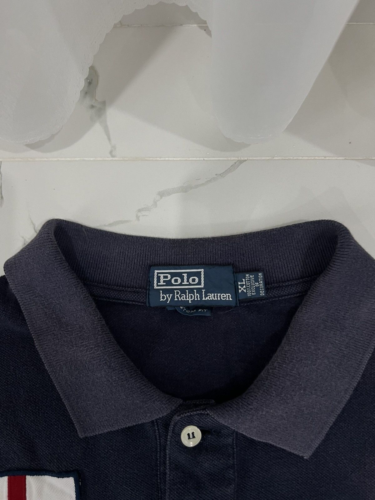 Polo Ralph Lauren × Vintage 90’s POLO RALPH LAUREN UK ENGLAND USA FLAG RARE CHIEF KEEF Size US XL / EU 56 / 4 - 4 Thumbnail