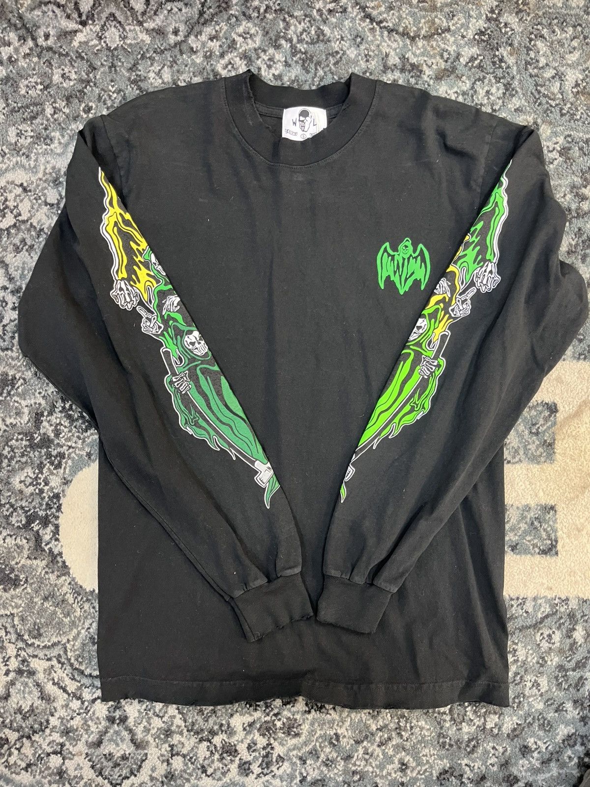 Warren Lotas Warren Lotas Three Reapers L/S Shirt Black Green Yellow Size US S / EU 44-46 / 1 - 1 Thumbnail