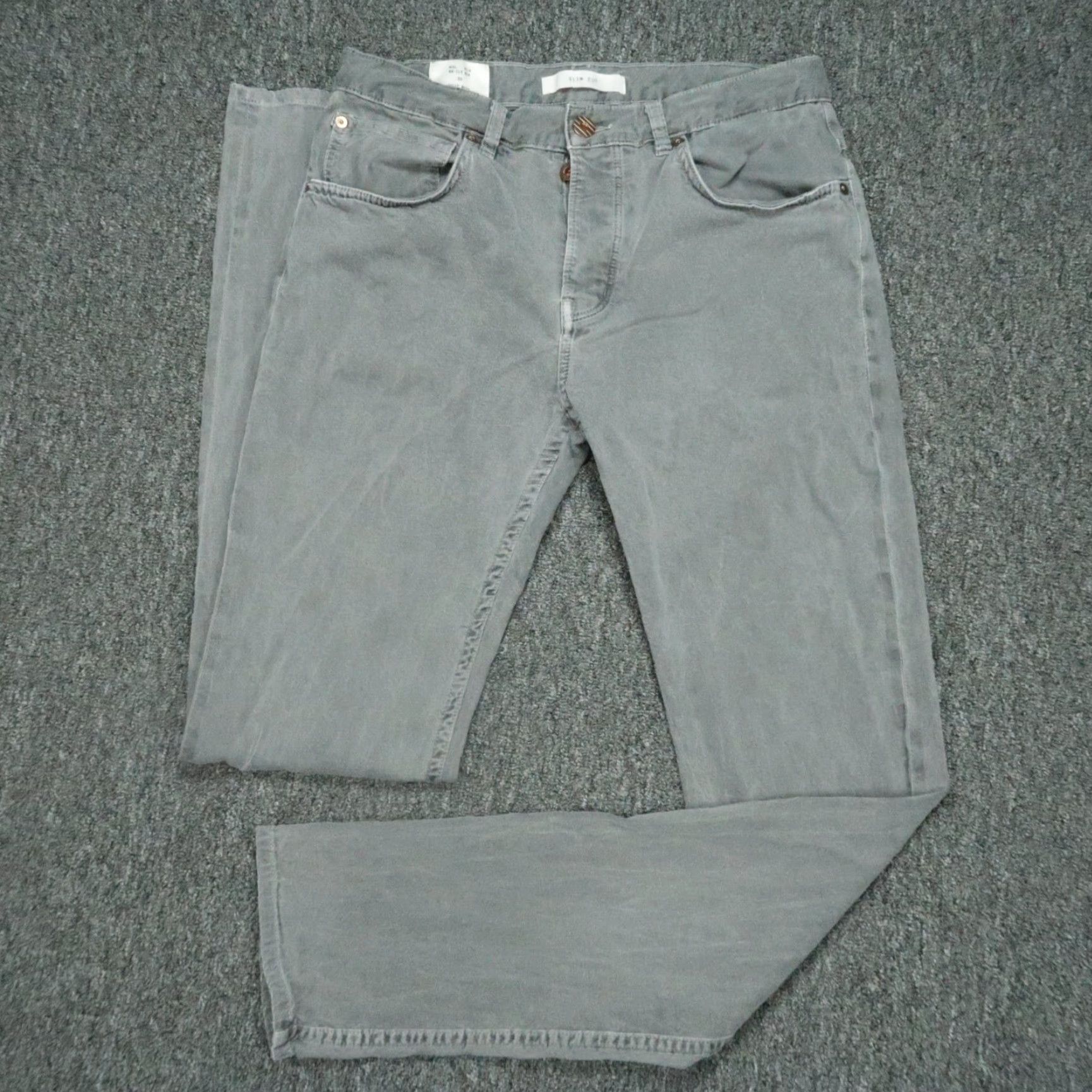 Billy Reid Billy Reid Jeans Mens Slim Straight 5-Pocket Denim Gray 30x33 MSL-ALA Mens Regular Size 30 Inseam 33 Color Gray Size US 30 / EU 46 - 2 Thumbnail