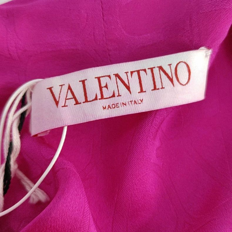 Valentino Valentino Rose red mulberry silk shirt with long sleeves Size S / US 4 / IT 40 - 5 Thumbnail