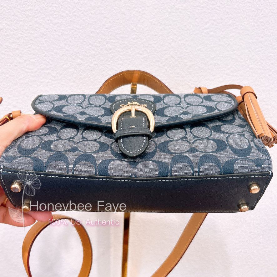 Coach Kleo Top Handle In Signature Chambray C8513 Size ONE SIZE - 3 Thumbnail