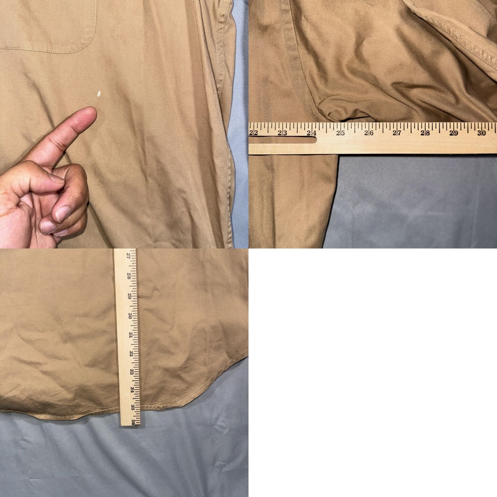 Brooks Brothers VINTAGE Brooks Brothers Shirt Mens L Beige Cotton Twill Button-Up Long Sleeve Casual Size US L / EU 52-54 / 3 - 8 Thumbnail