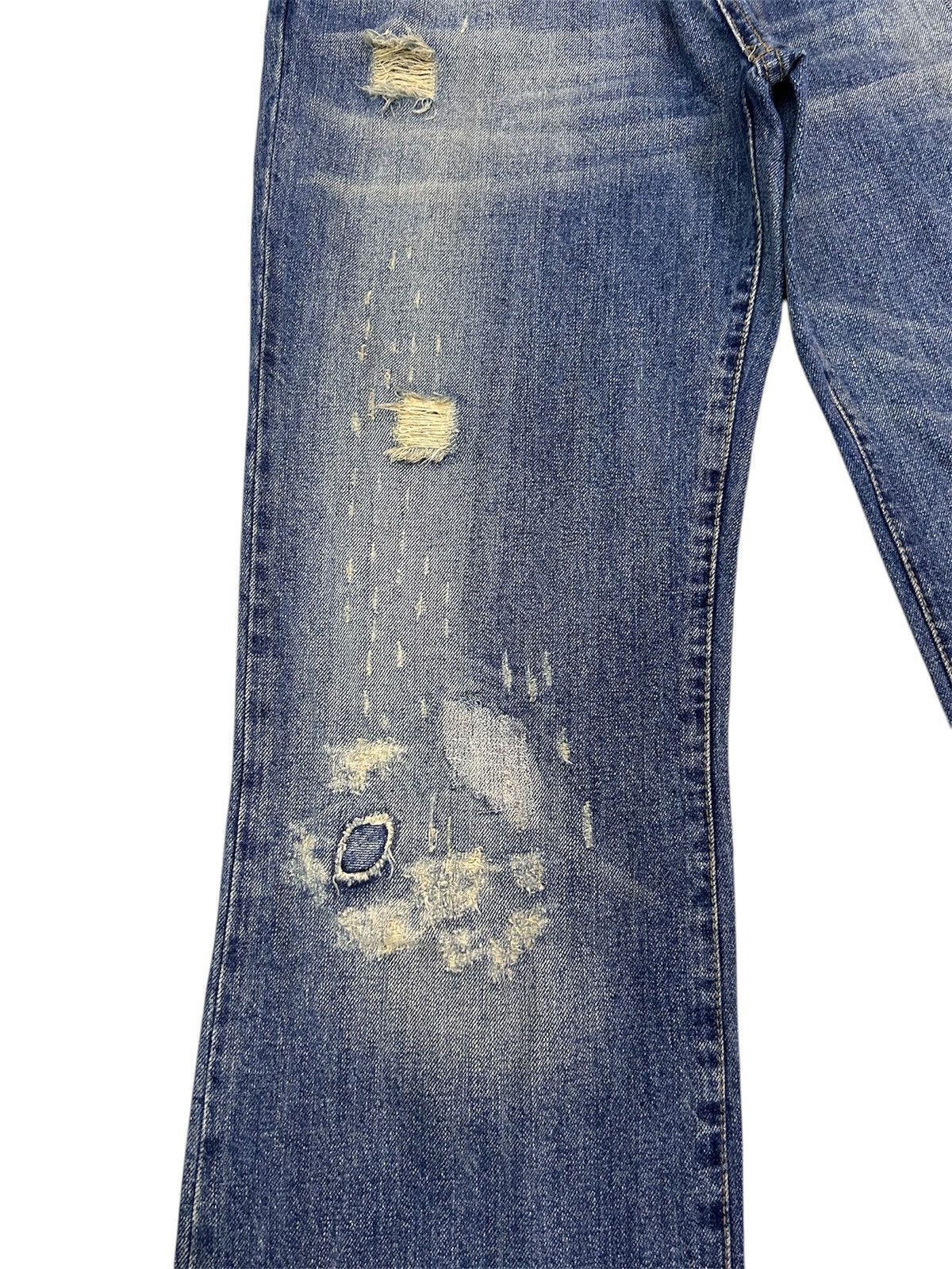 Abercrombie & Fitch × Vintage 💥 Vintage Abercrombie & Fitch Denim Distressed Punk Ripped Size US 34 / EU 50 - 4 Thumbnail