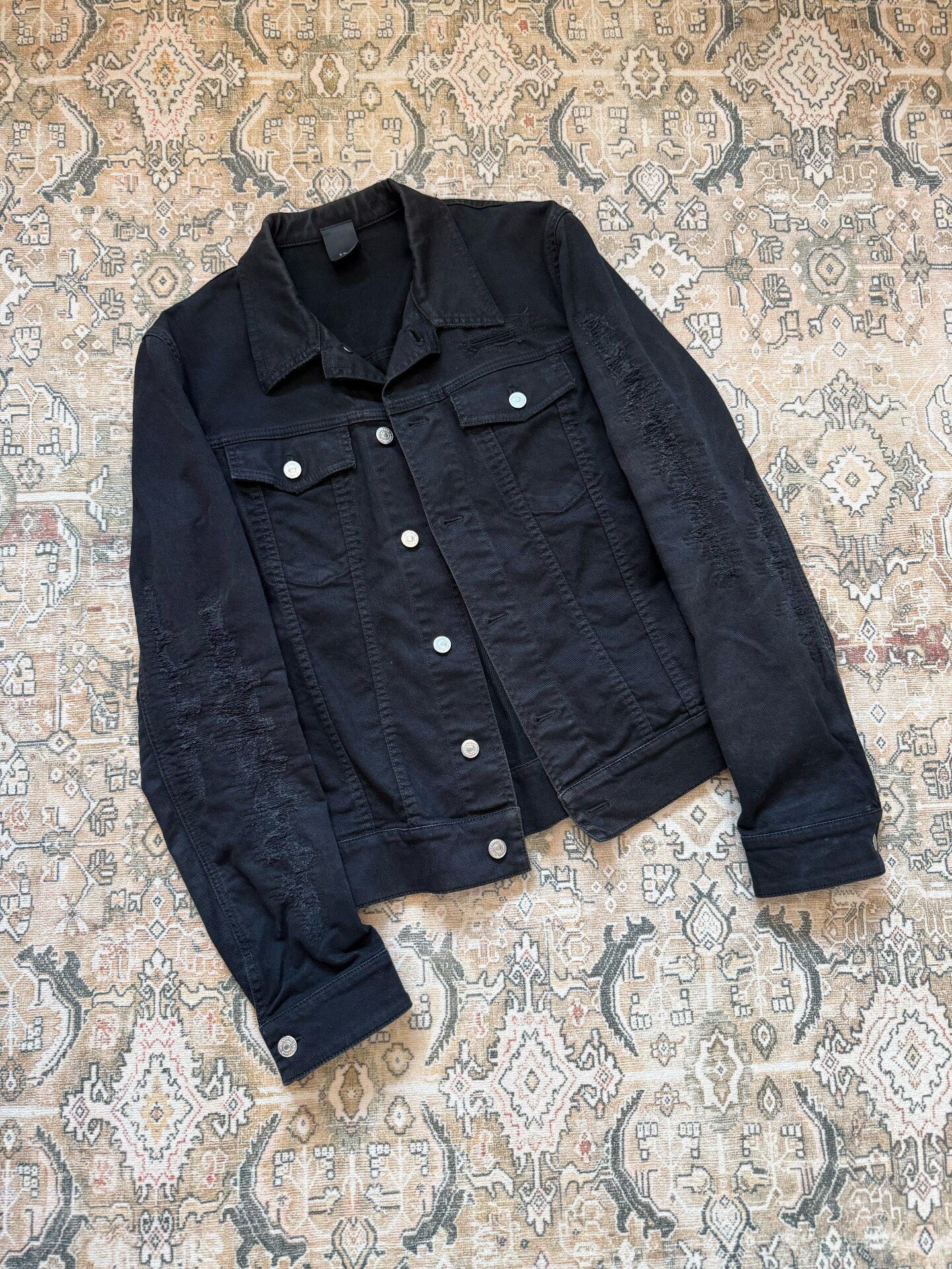 Dior × Hedi Slimane Dior Homme SS04 Strip Destroyed Waxed Denim