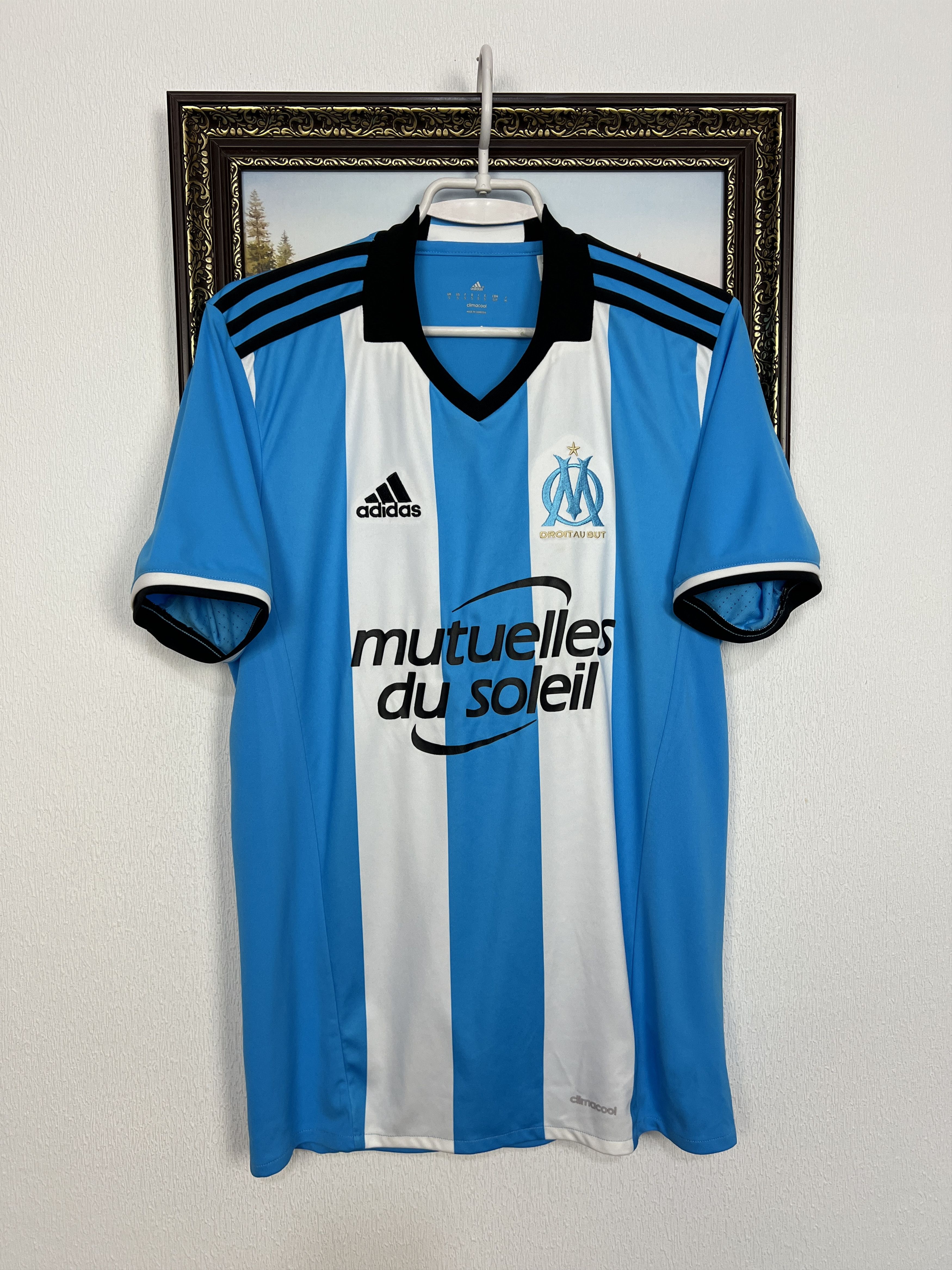 Adidas Marseille Third football shirt Soccer Jersey Trikot Rare Size US S / EU 44-46 / 1 - 1 Thumbnail