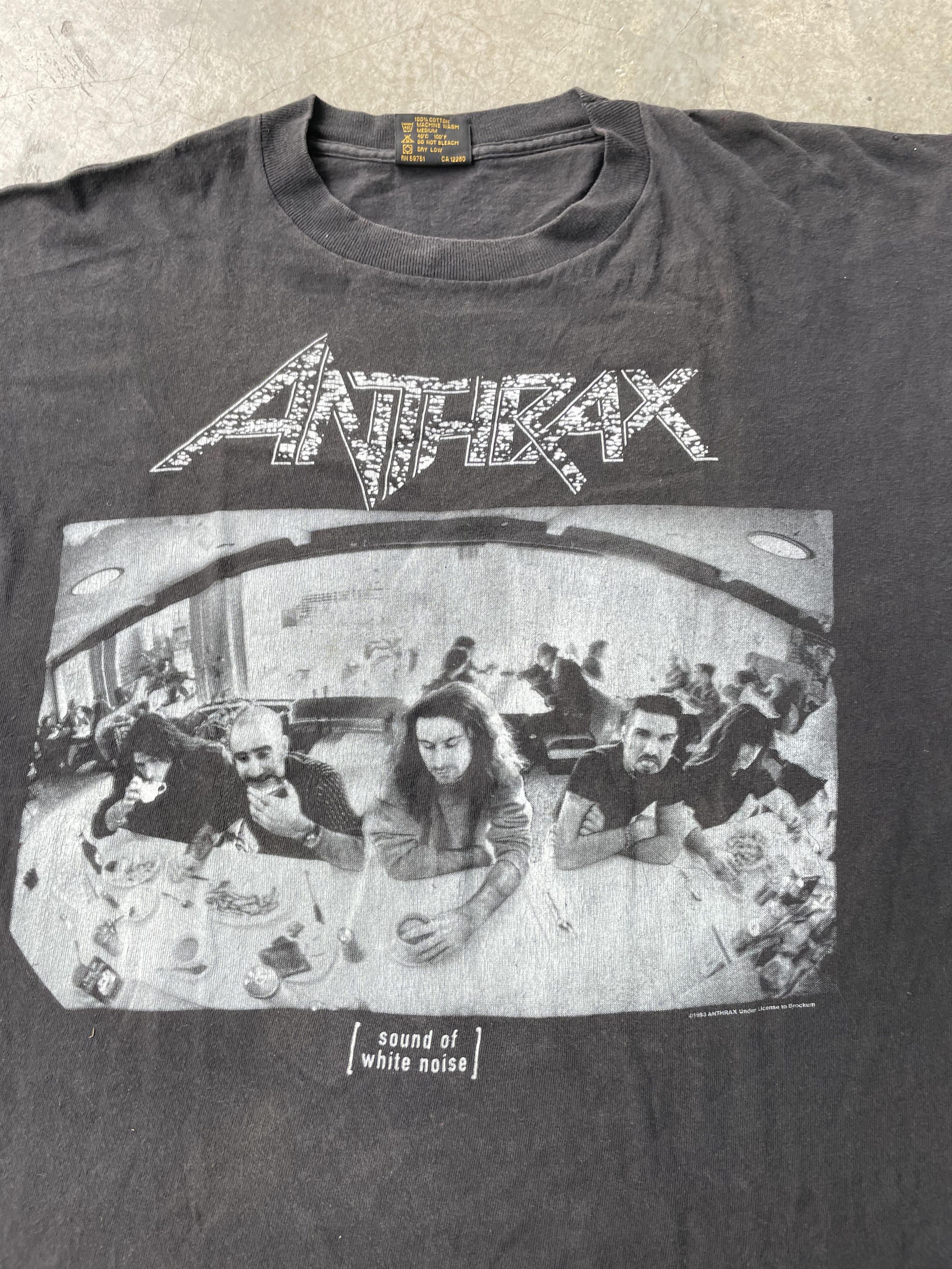 Band Tees VTG 1993 Anthrax Sound of White Noise Tour Tshirt Size US L / EU 52-54 / 3 - 2 Thumbnail