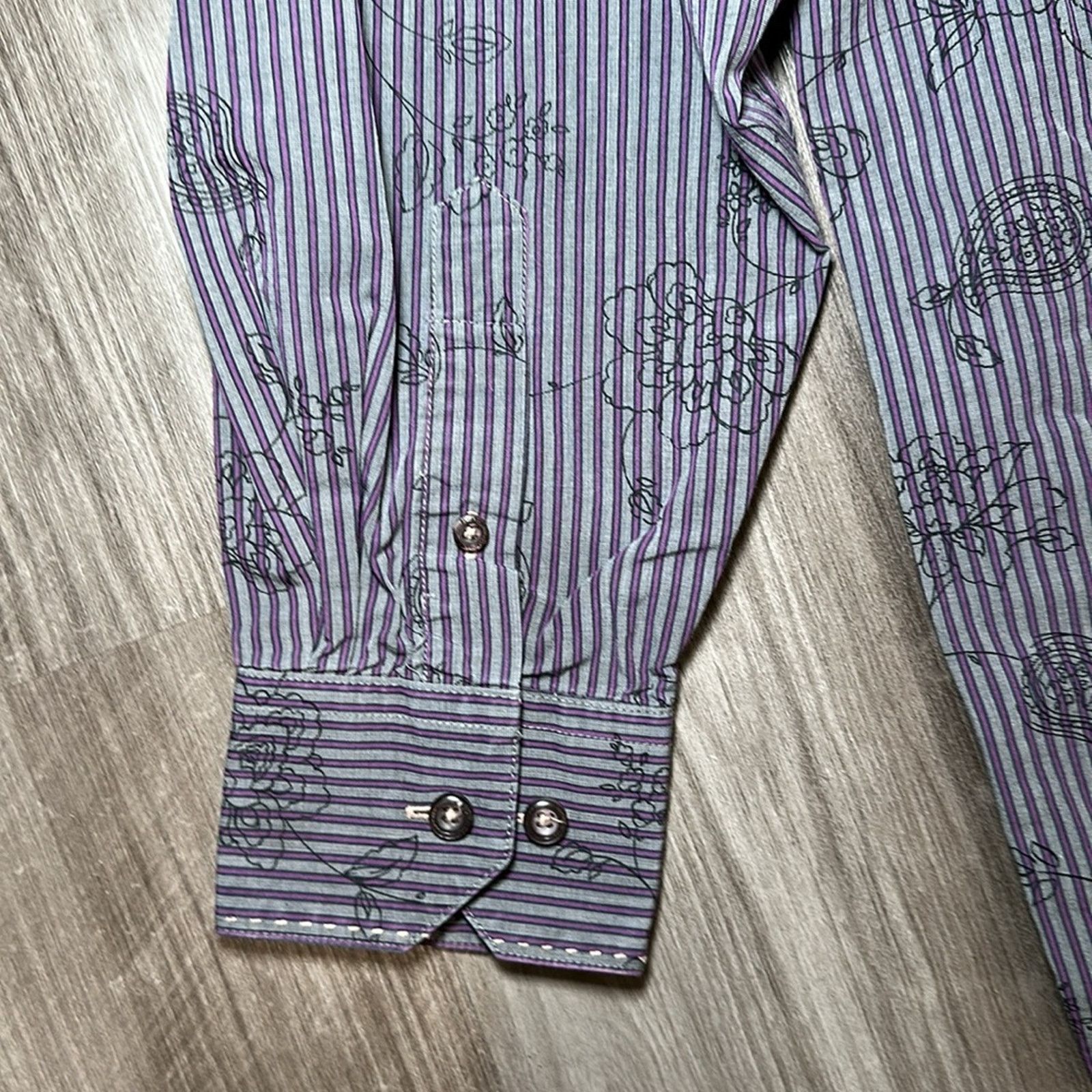 BUGATCHI Bugatchi Uomo Floral Long Sleeve Button Down - 2XL Size US XXL / EU 58 / 5 - 4 Thumbnail