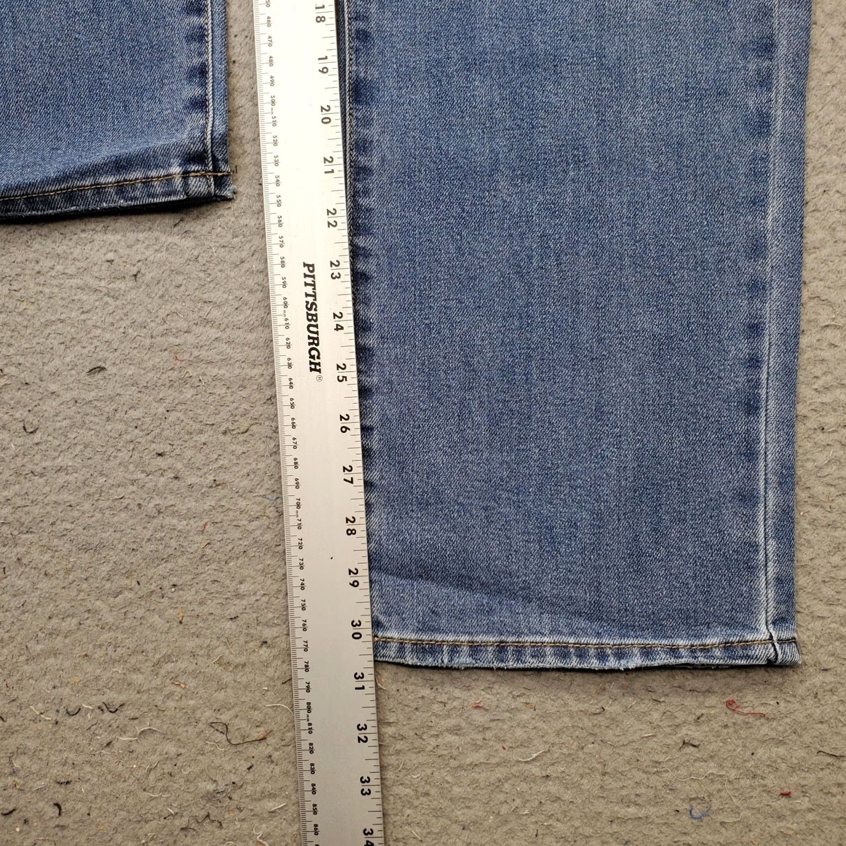 Vintage Seven7 Jeans Womens Size 6 Blue Denim Premium High Rise Loose Straight Leg MY10341DE Jeans Womens 6 Blue Denim Straight 30.5 Inseam 42" Outseam NWT Size 28" / US 6 / IT 42 - 4 Thumbnail