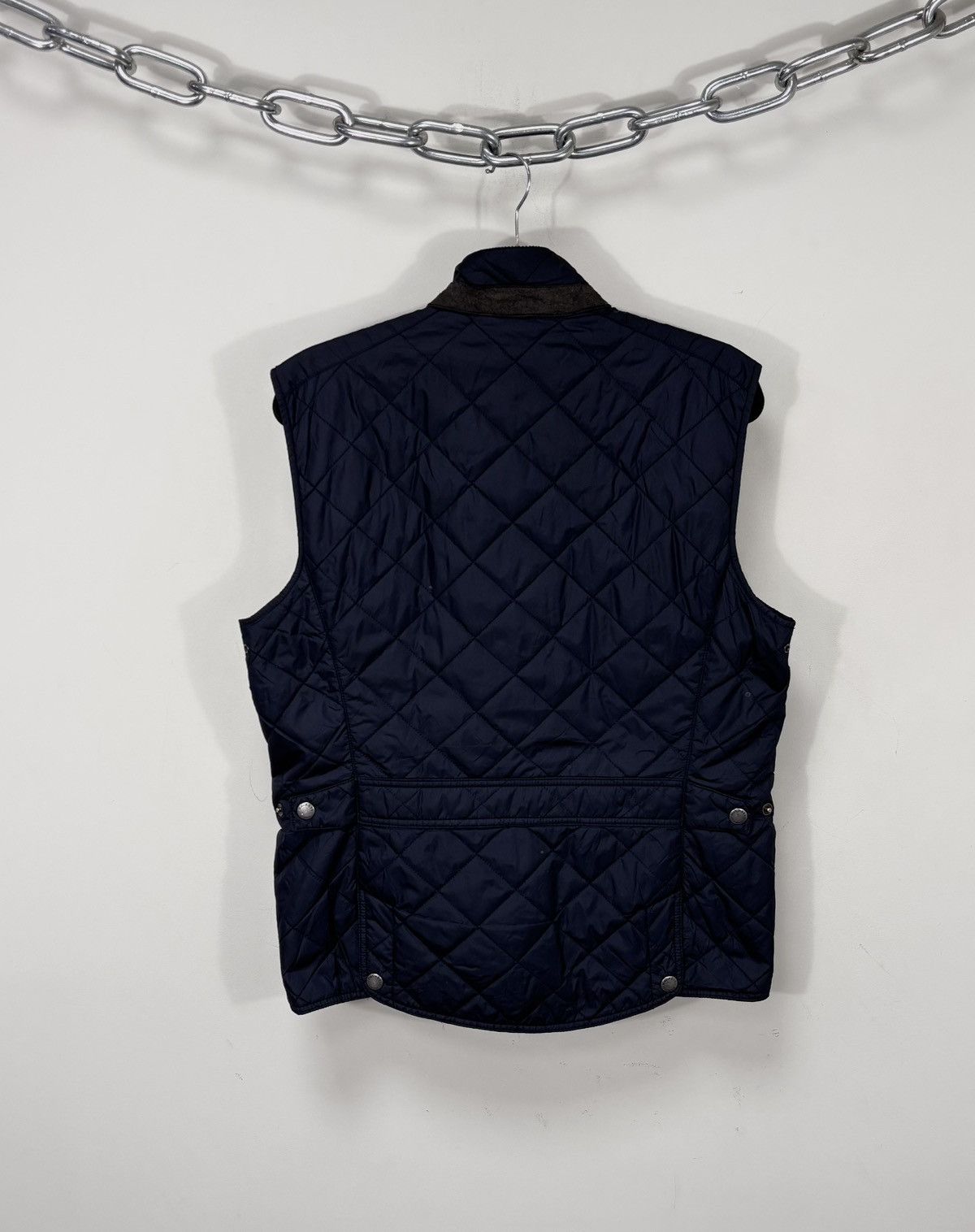 Hackett Hackett London Men’s Navy Blue Quilted Vest Gilet Jacket Size US M / EU 48-50 / 2 - 3 Thumbnail