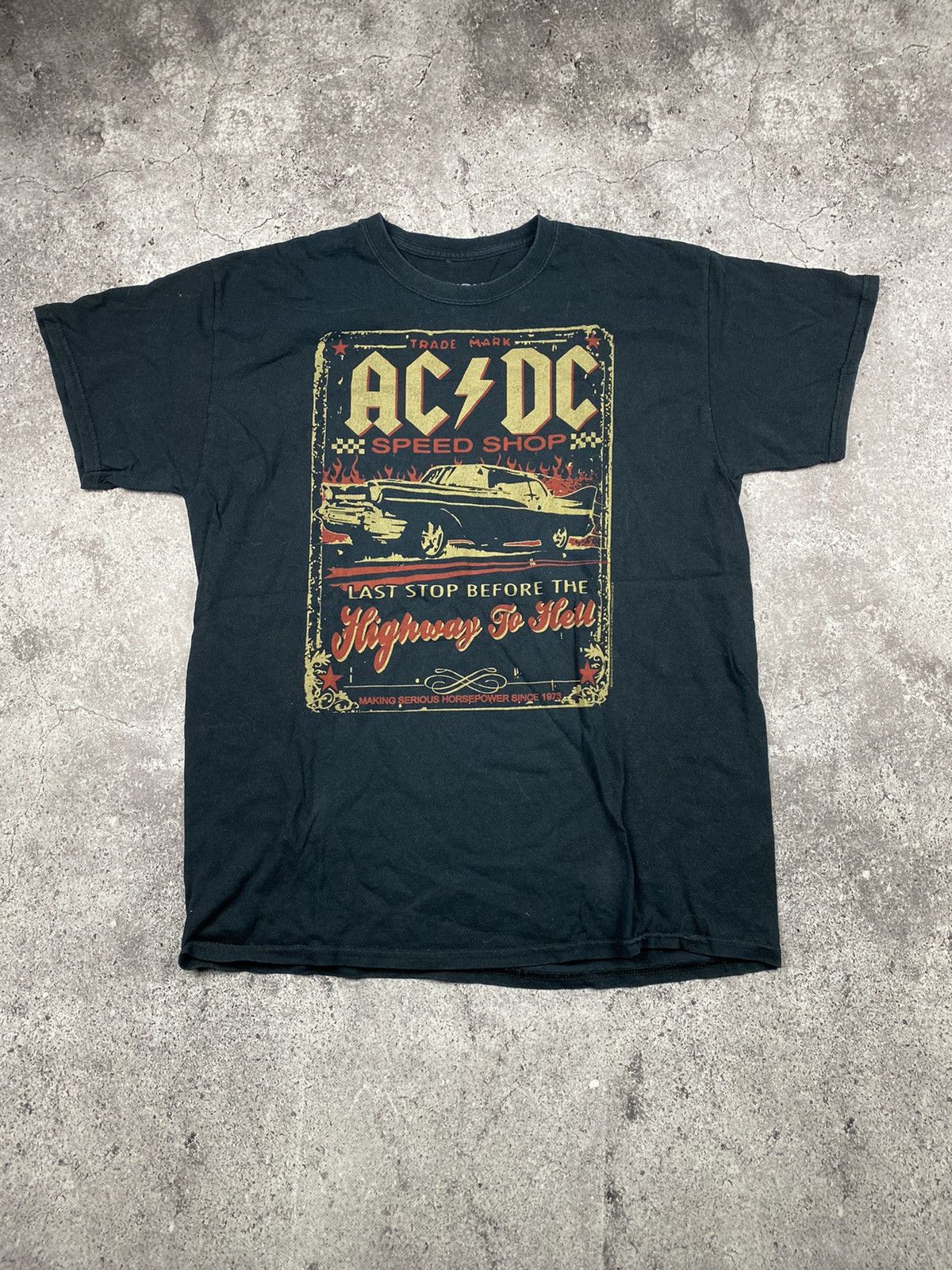 AC/DC × Band Tees × Liquid Blue Vintage 00’s AC/DC LAST STOP BEFORE HIGHWAY TO HELL Y2K SHIR Size US L / EU 52-54 / 3 - 1 Thumbnail