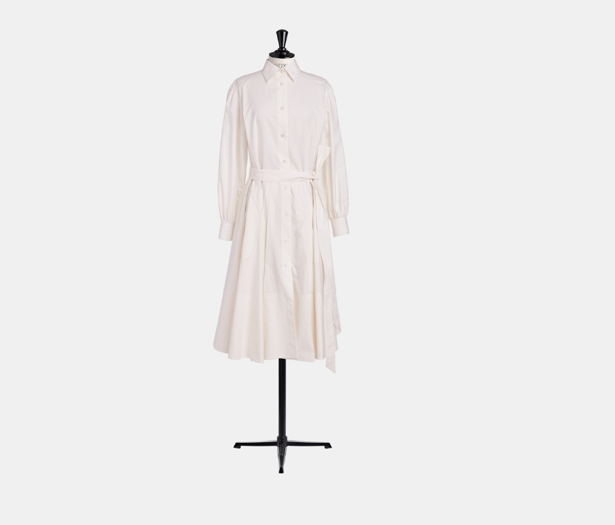 o1w1db10224 Shirt Dress in Ecru