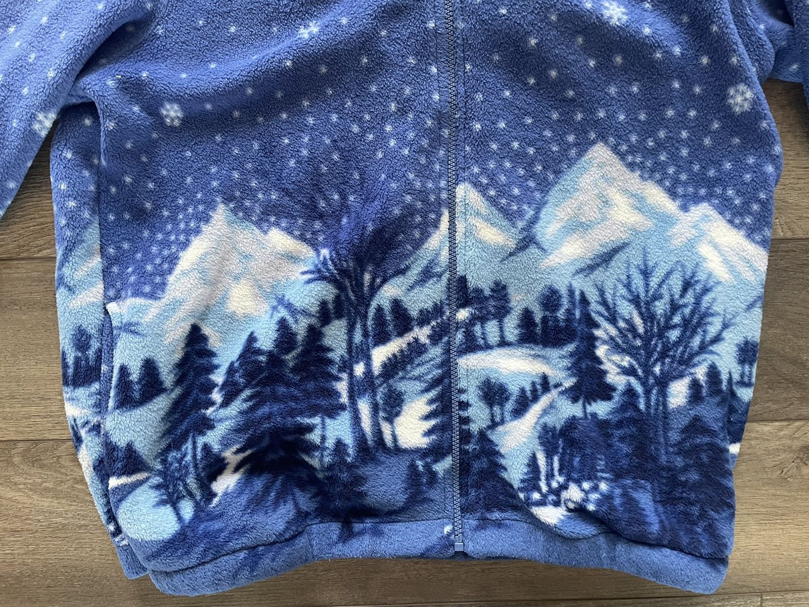 Vintage Winter Wonderland Fleece Zip-up Size US M / EU 48-50 / 2 - 5 Thumbnail
