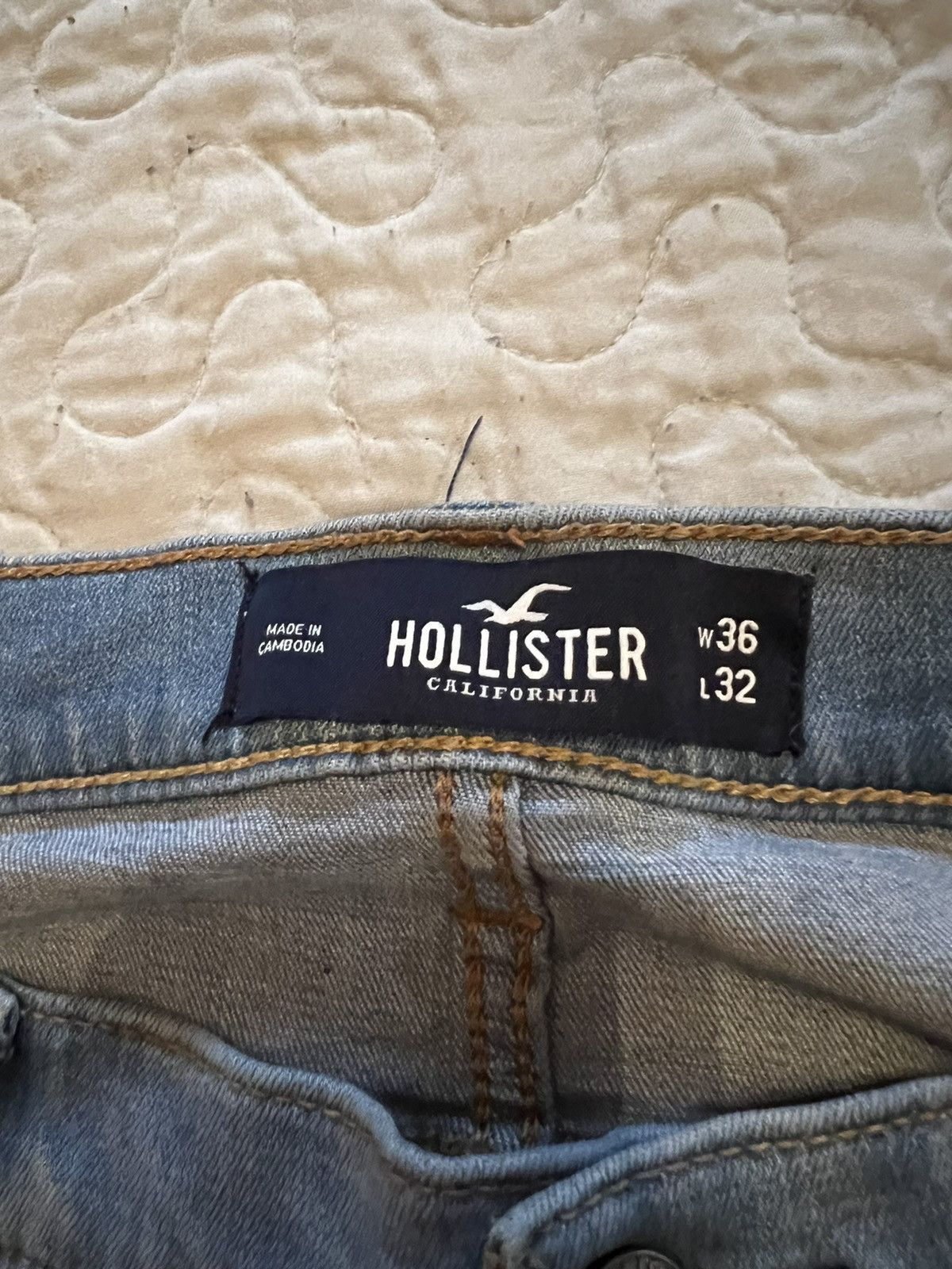 Vintage Distressed Blue Denim Size US 34 / EU 50 - 4 Thumbnail