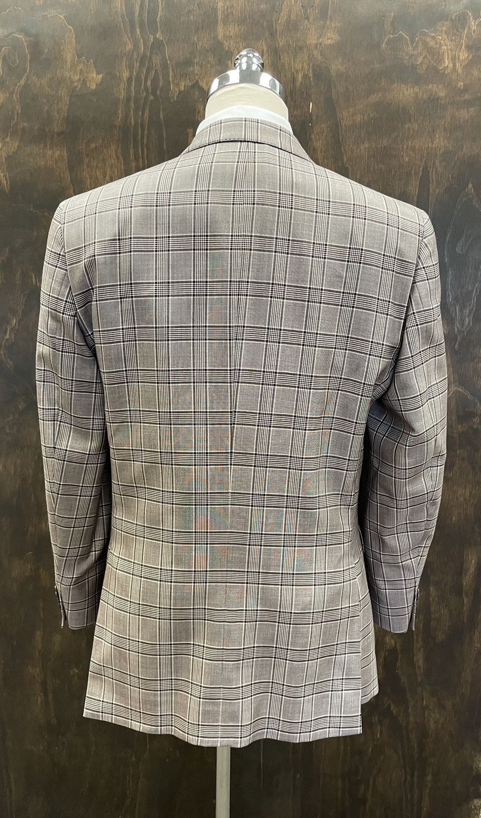 Valentino Check Print Wool & Silk Jacket Size 42R - 5 Thumbnail