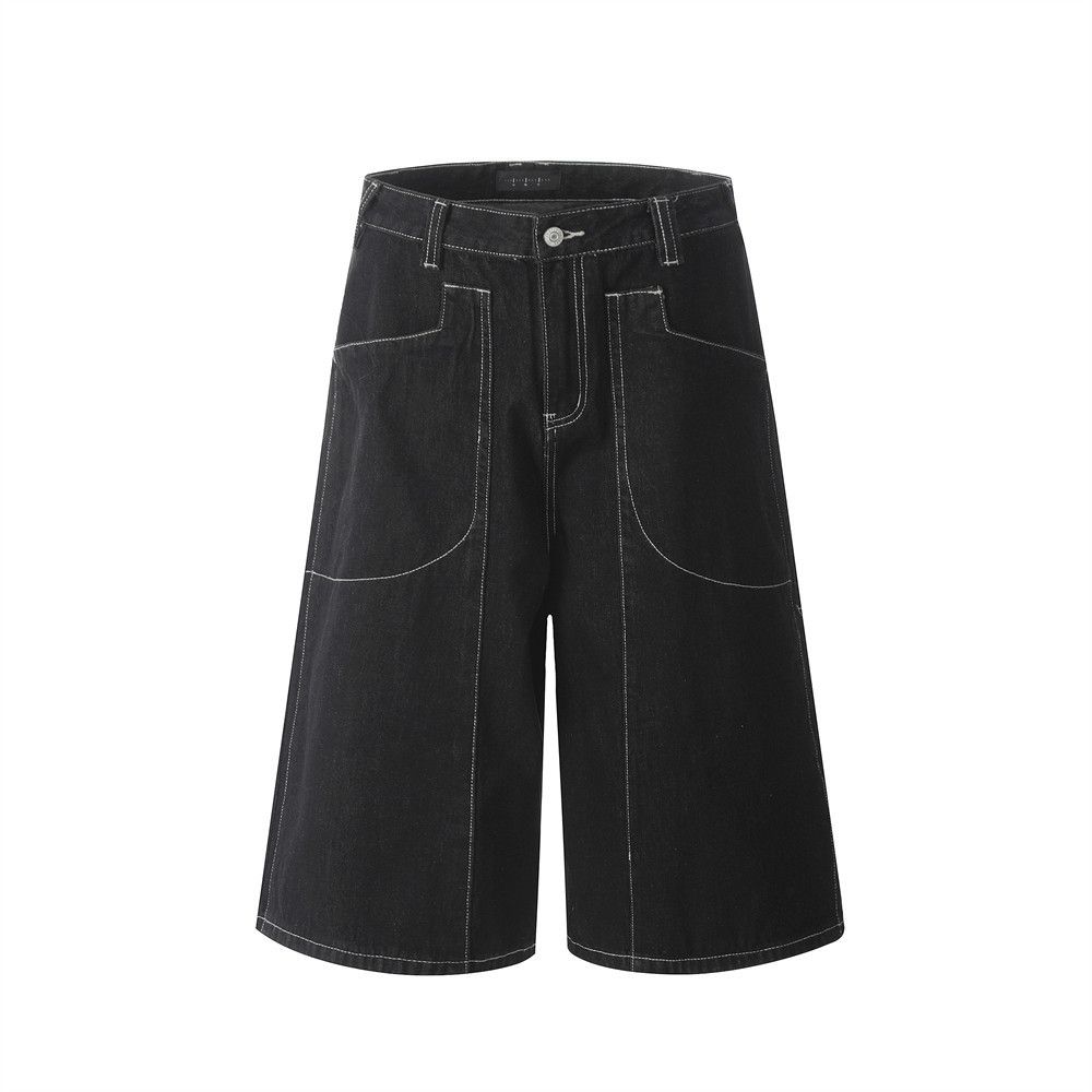 Japanese Brand × Vintage American loose wide-leg men's casual workwear denim shorts Size US 32 / EU 48 - 1 Thumbnail