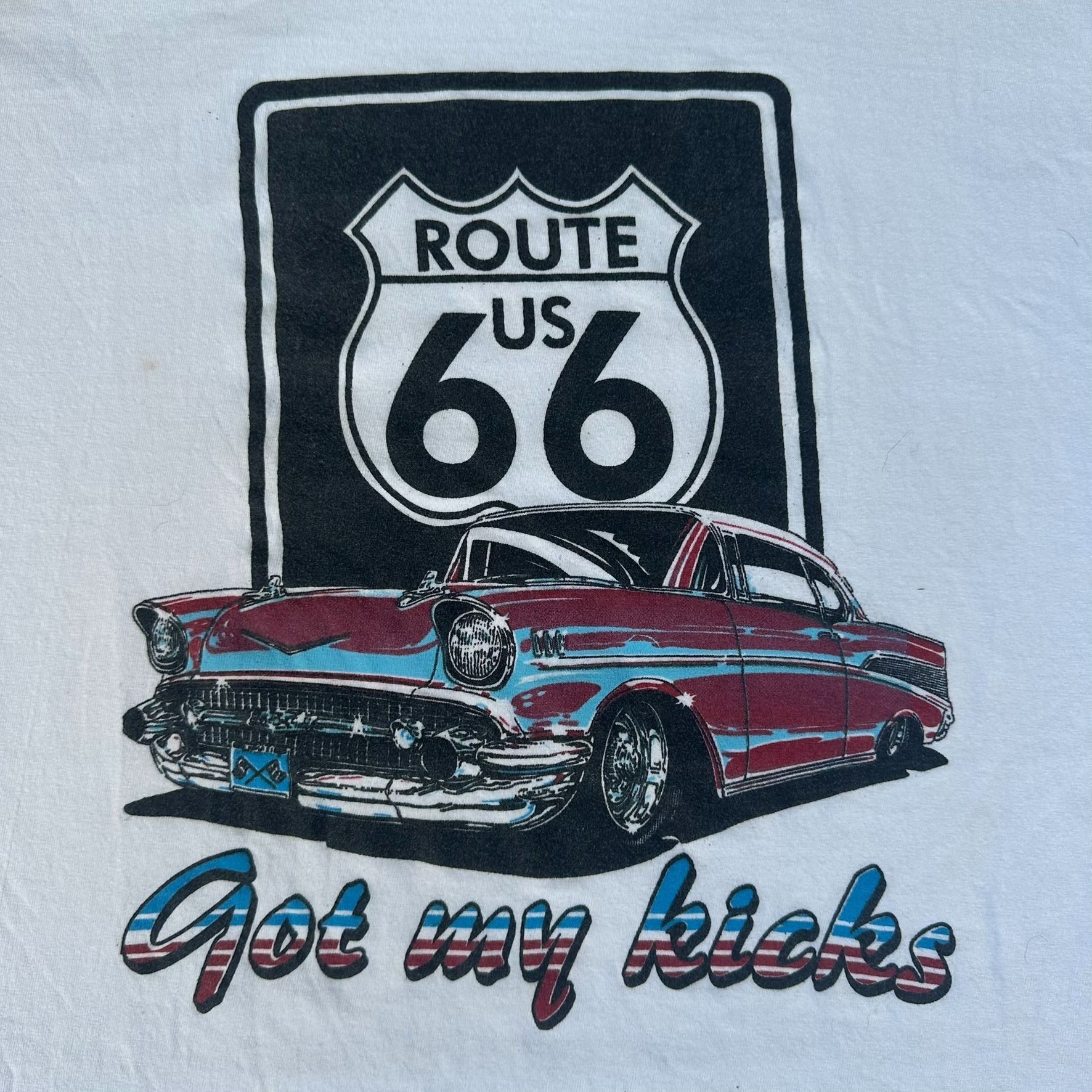 Vintage Vintage Y2K Route 66 Hot Rods T-Shirt Grunge Retro Streetwea Size US L / EU 52-54 / 3 - 2 Thumbnail