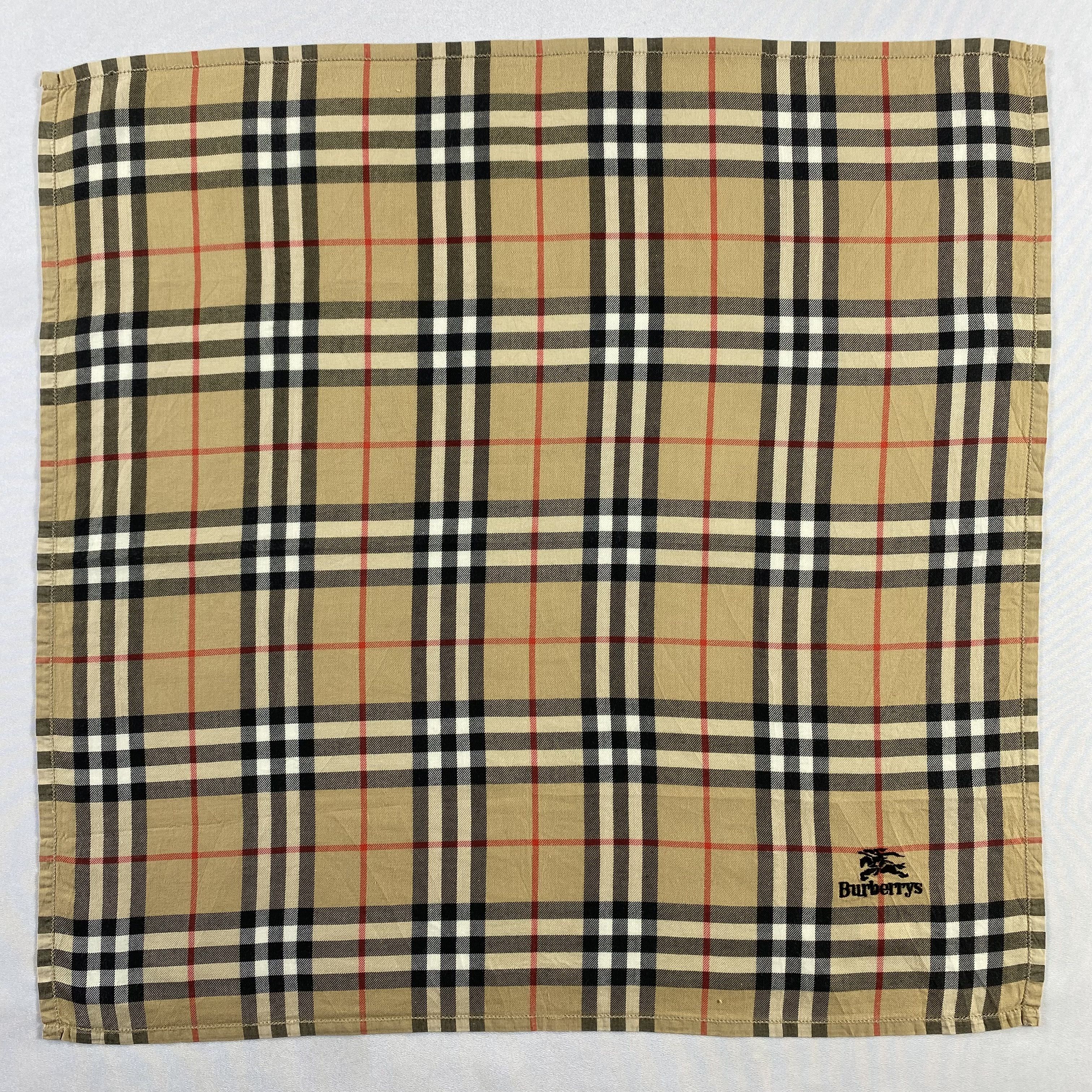 Burberry × Vintage Burberry Handkerchief / Neckerchief / Bandana-P1692 Size ONE SIZE - 1 Thumbnail